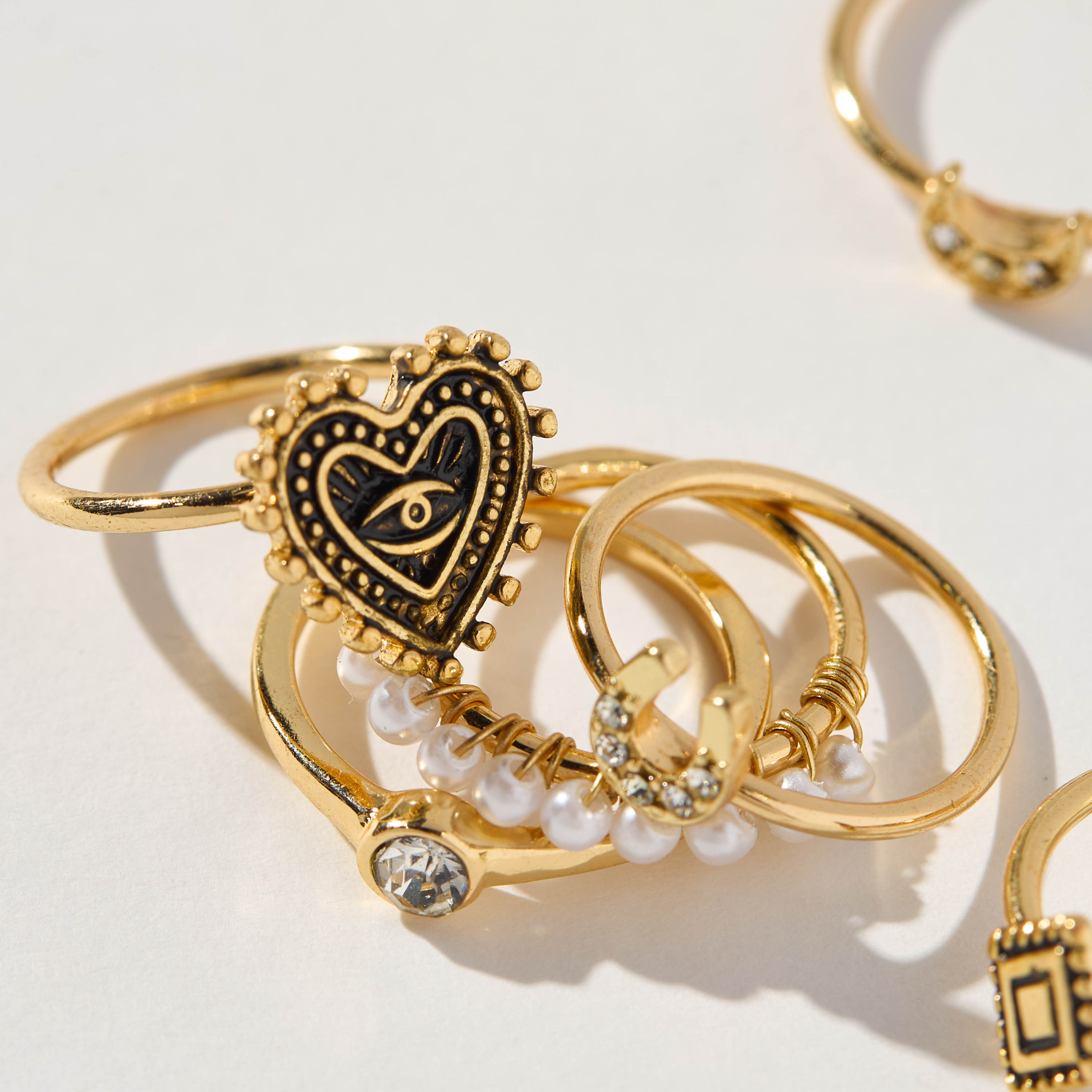 Embellished 7-Piece Ring Set - L-XL-women-watchesandjewellery-jewellery-rings-image-3