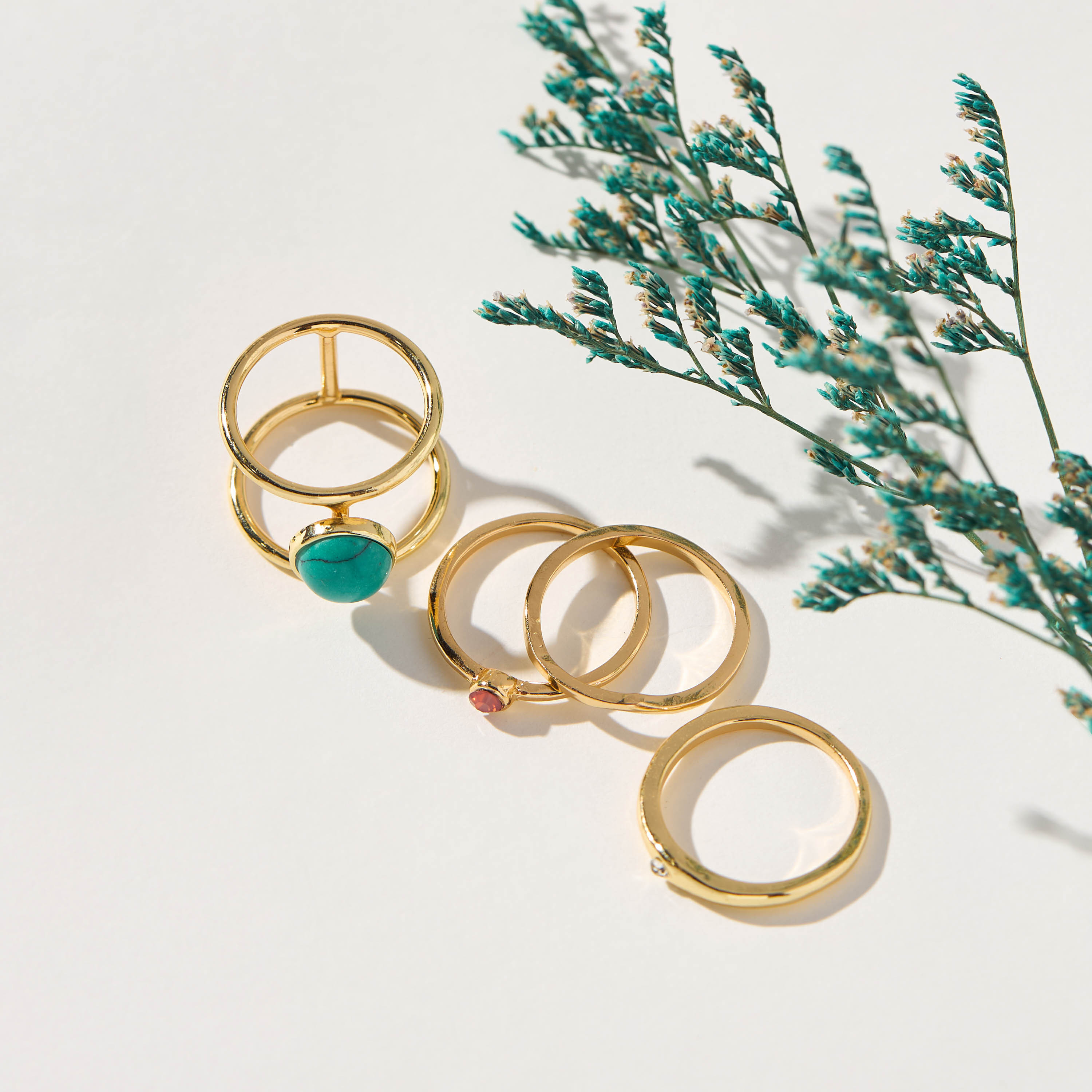 Assorted 4-Piece Ring Set - S-M-women-watchesandjewellery-jewellery-rings-image-1