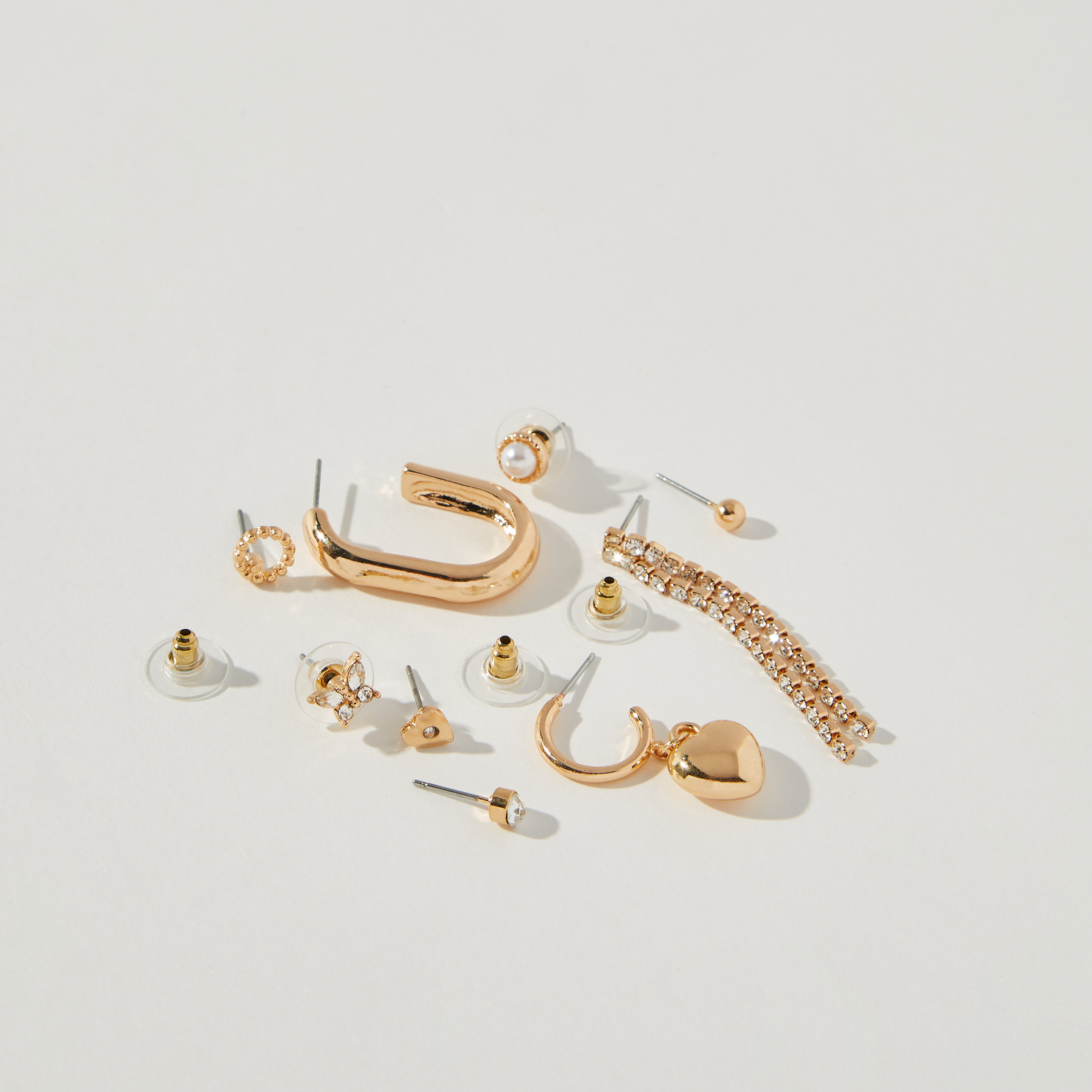 حلقان متنوعة - طقم من 9 زوج-women-watchesandjewellery-jewellery-earrings-image-3