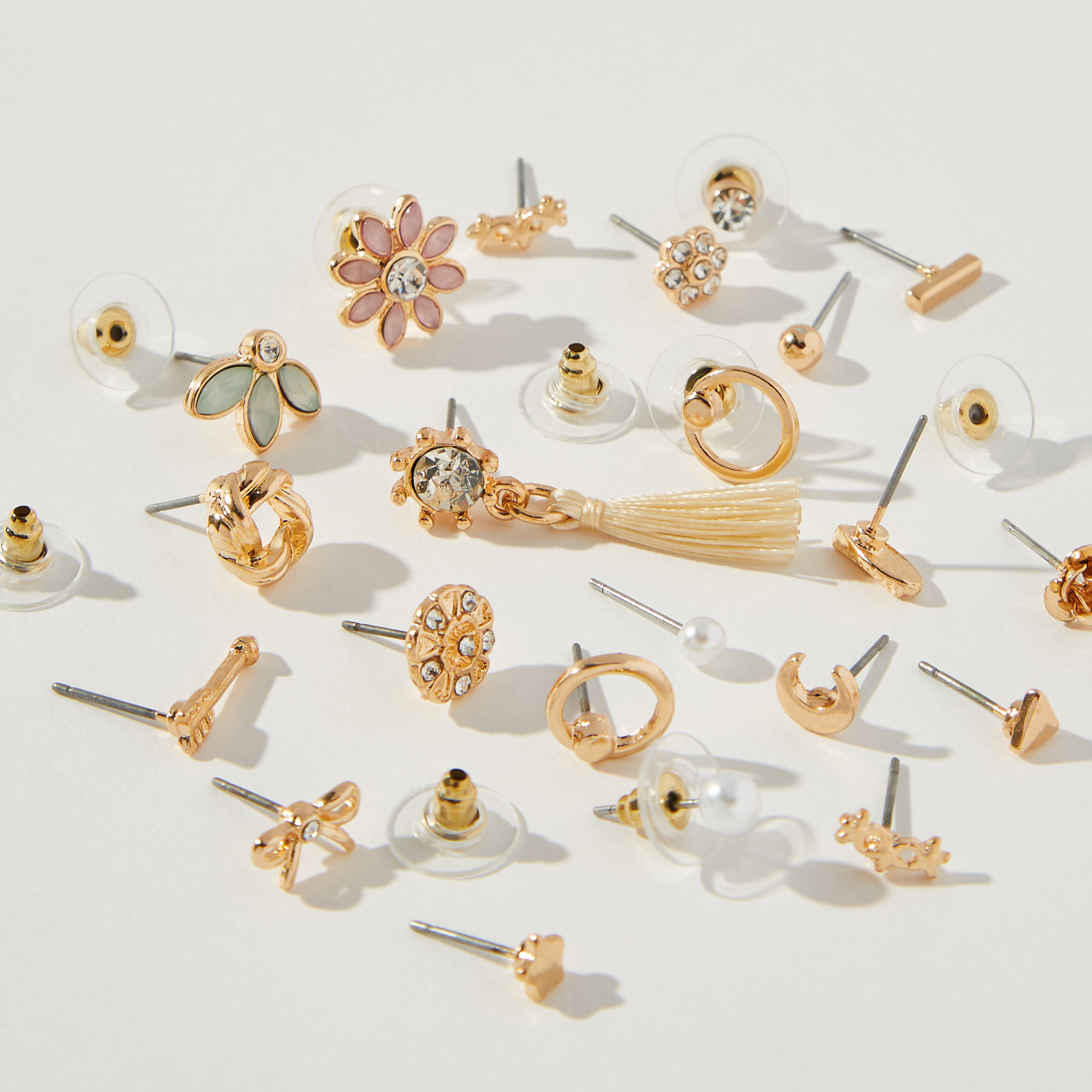 Assorted Stud Earrings with Pushback Closure - Set of 20-women-watchesandjewellery-jewellery-earrings-image-3