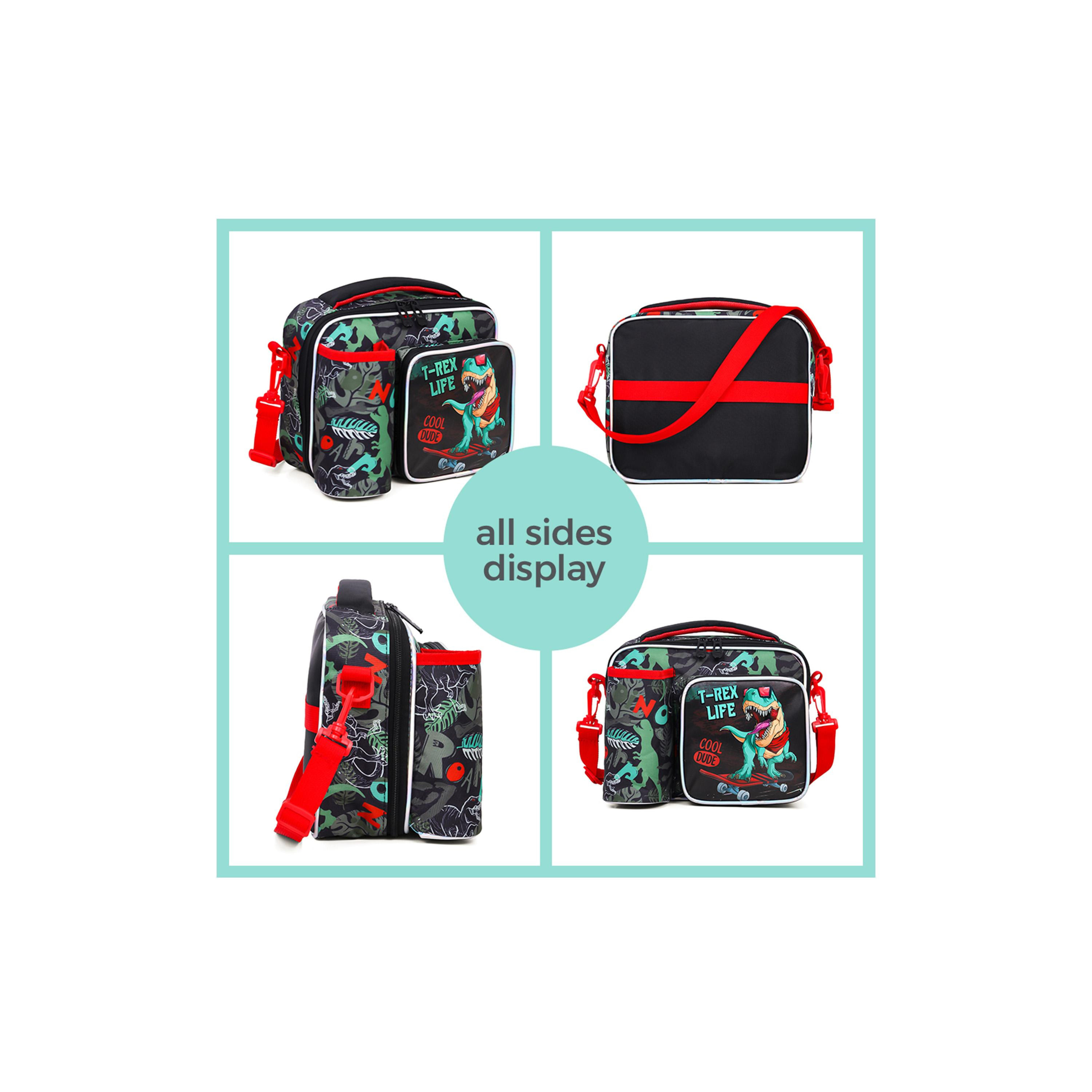 Eazy Kids Lunch Bag Dinosaur, Green-school-lunchessentials-lunchbags-image-9