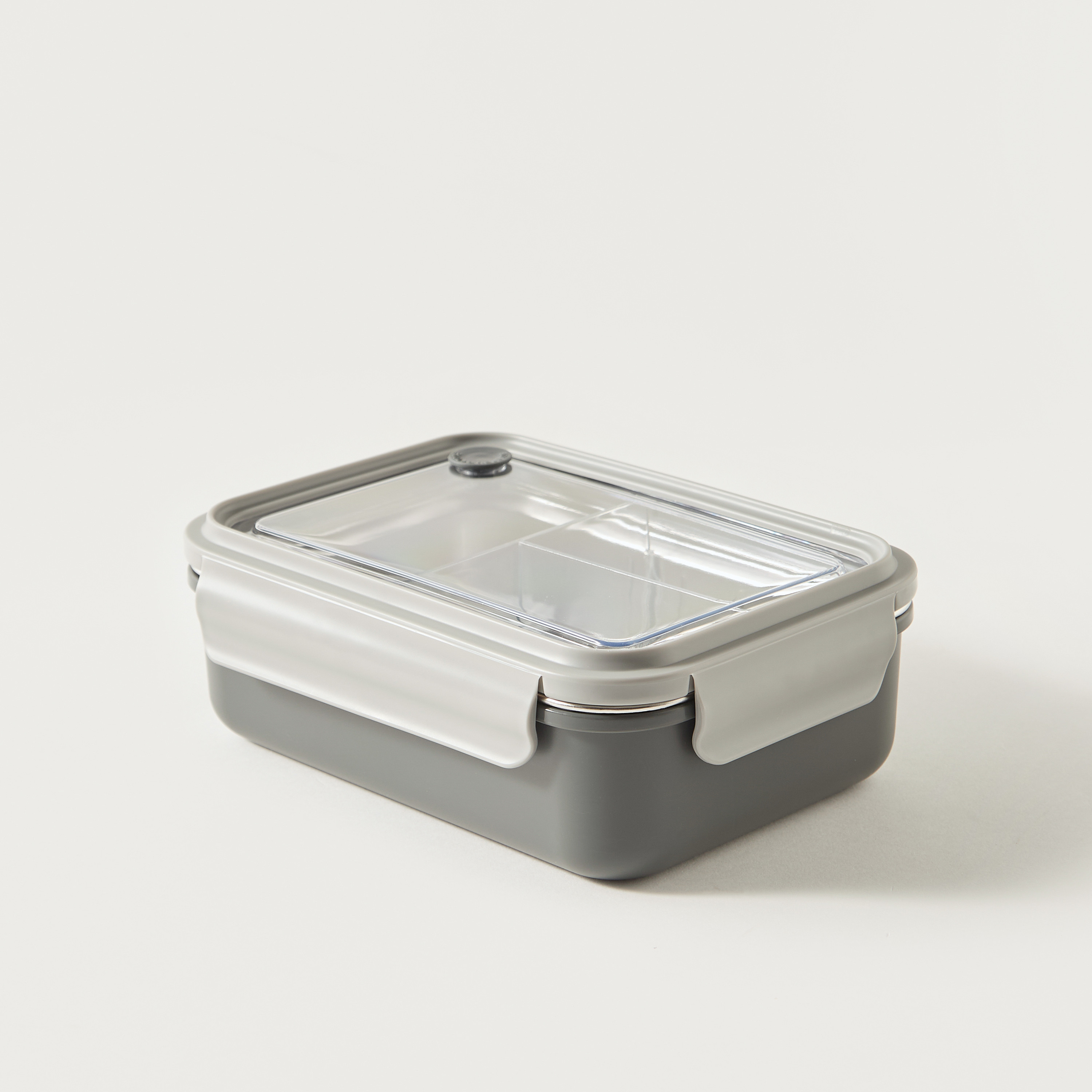 Solid Sectioned Lunch Box with Foldable Fork-school-lunchessentials-lunchboxes-image-1