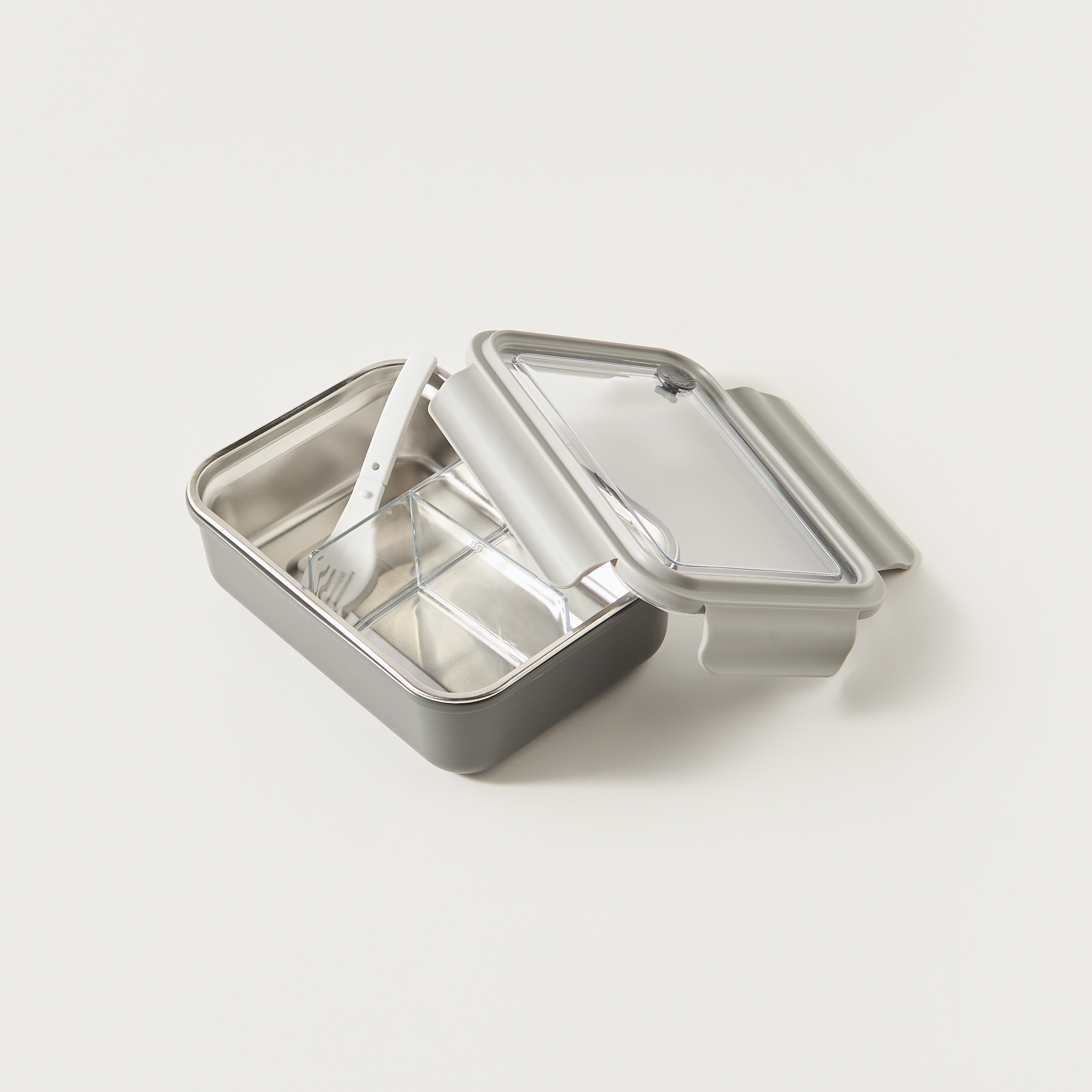 Solid Sectioned Lunch Box with Foldable Fork-school-lunchessentials-lunchboxes-image-2