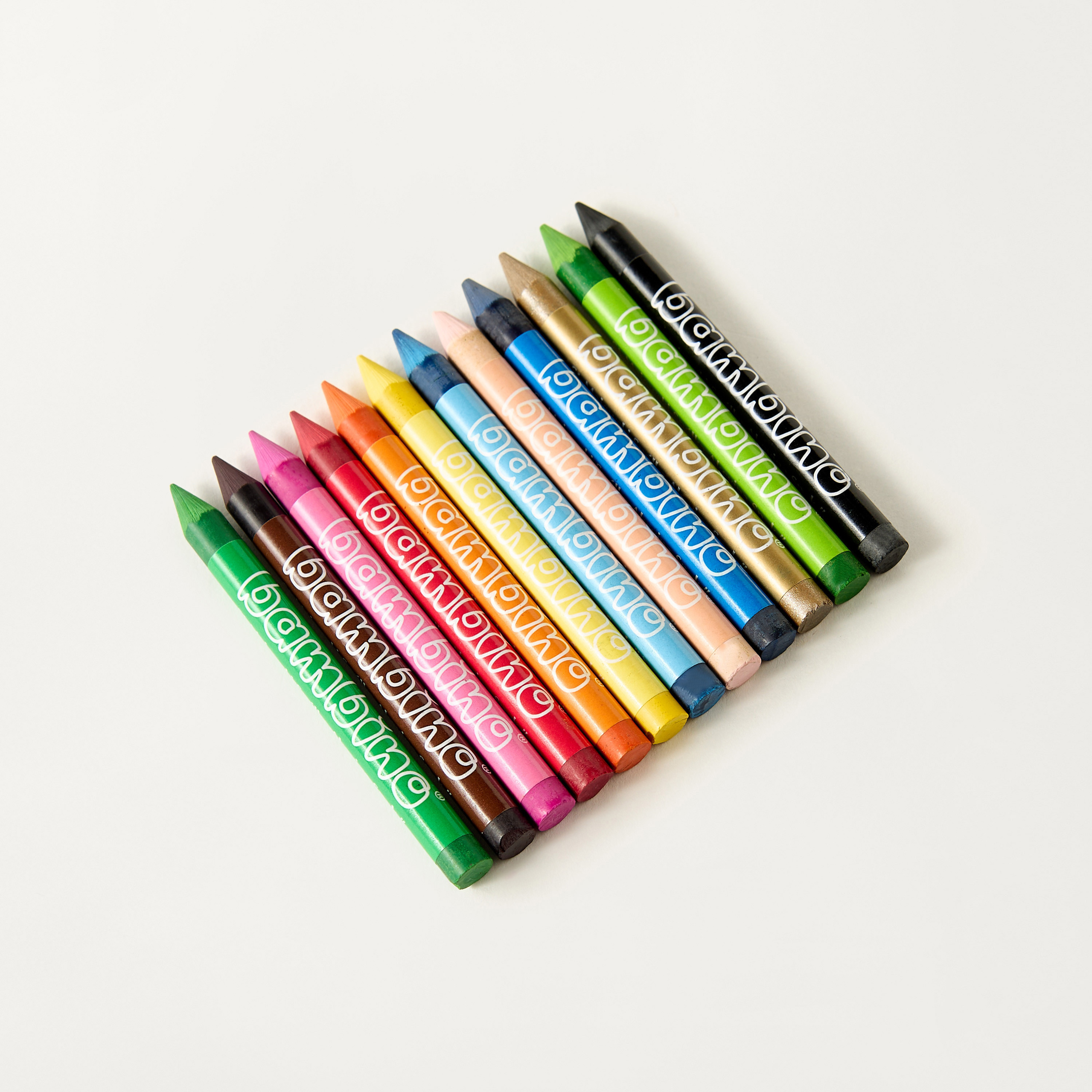 Bambino 12-Piece Wax Crayon Pencil Set-school-stationery-pensandpencils-image-1