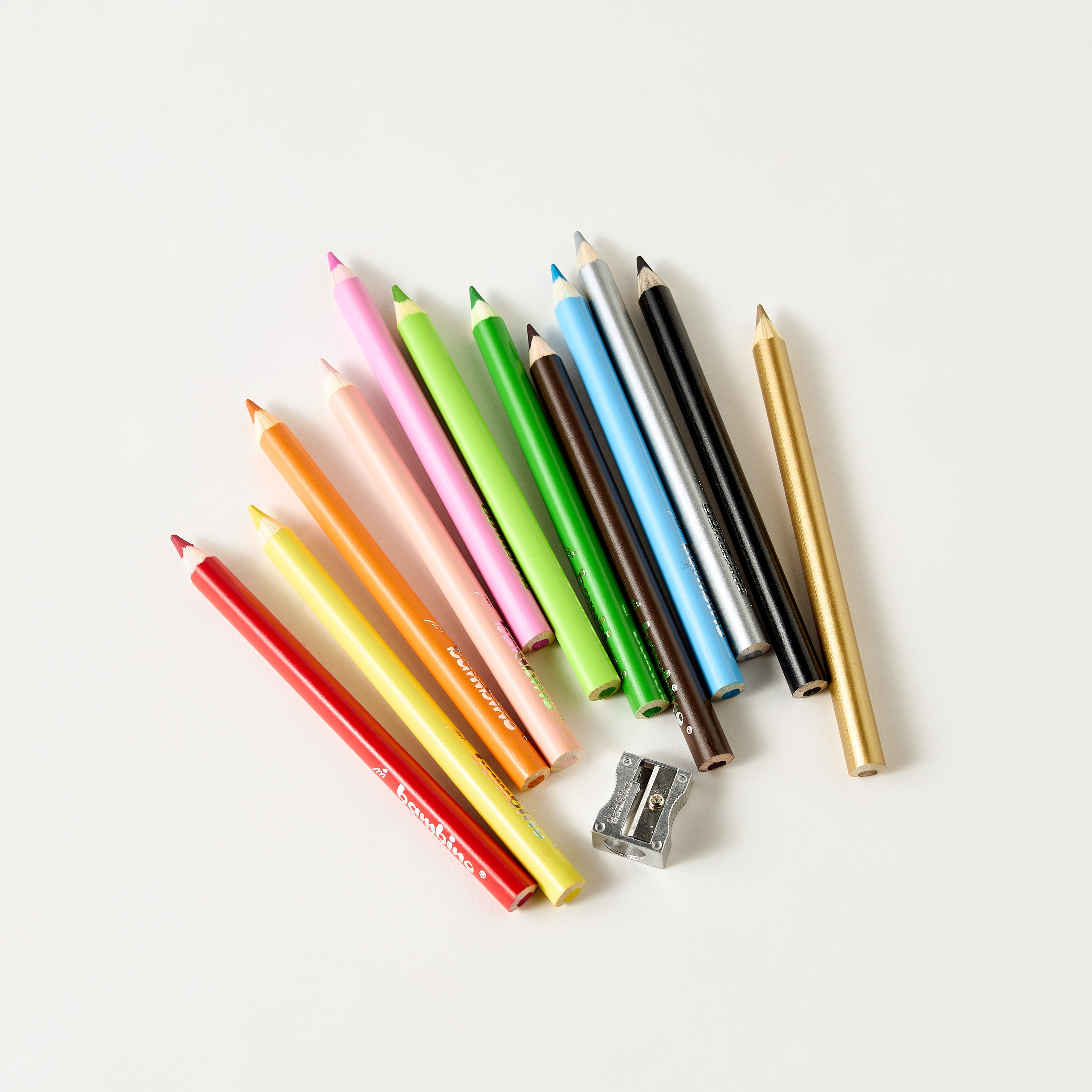 Bambino 12-Piece Colour Pencil and Sharpener Set-school-stationery-pencilcases-image-2