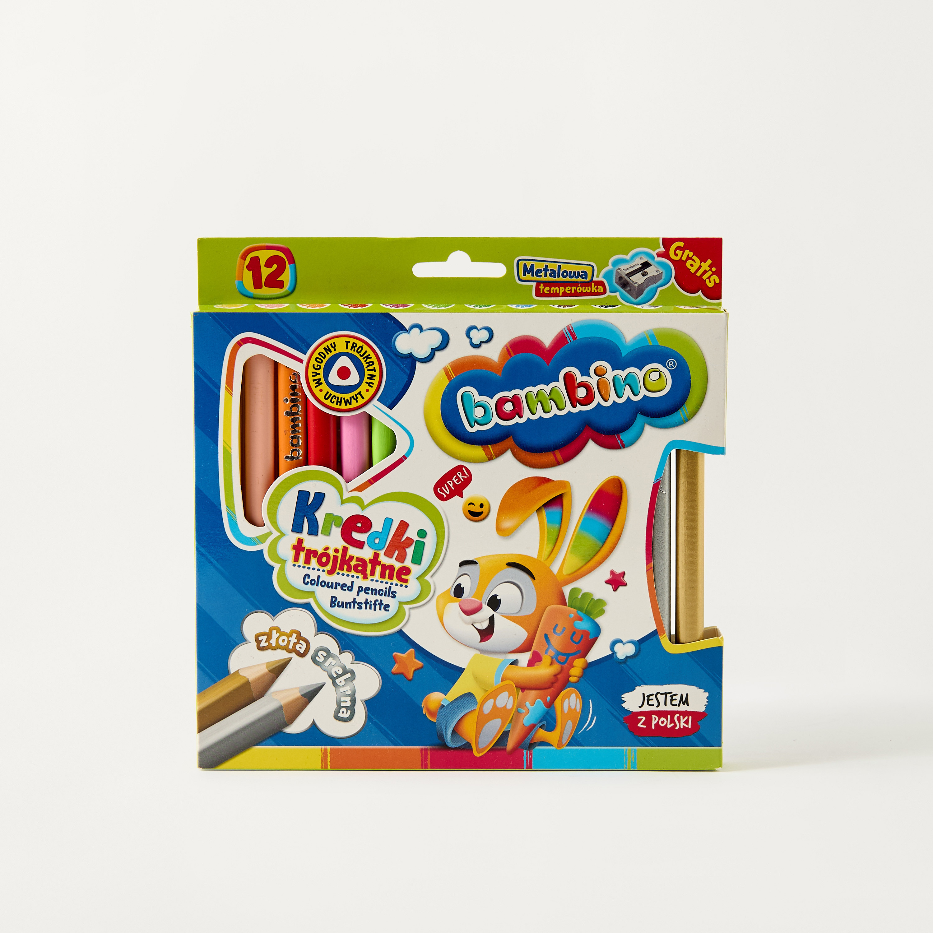 Bambino 12-Piece Colour Pencil and Sharpener Set-school-stationery-pencilcases-image-5