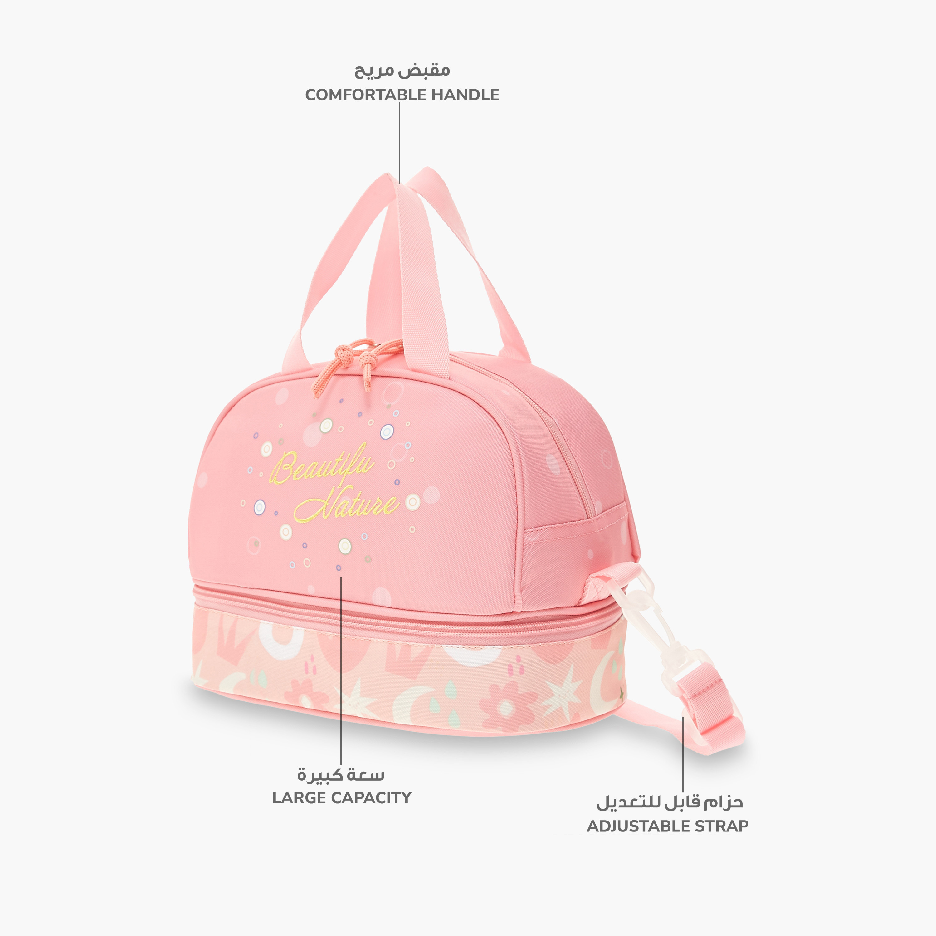 شنطة غداء بحزام قابل للفصل وسحاب إغلاق وطبعات من جونيورز-school-lunchessentials-lunchbags-image-6