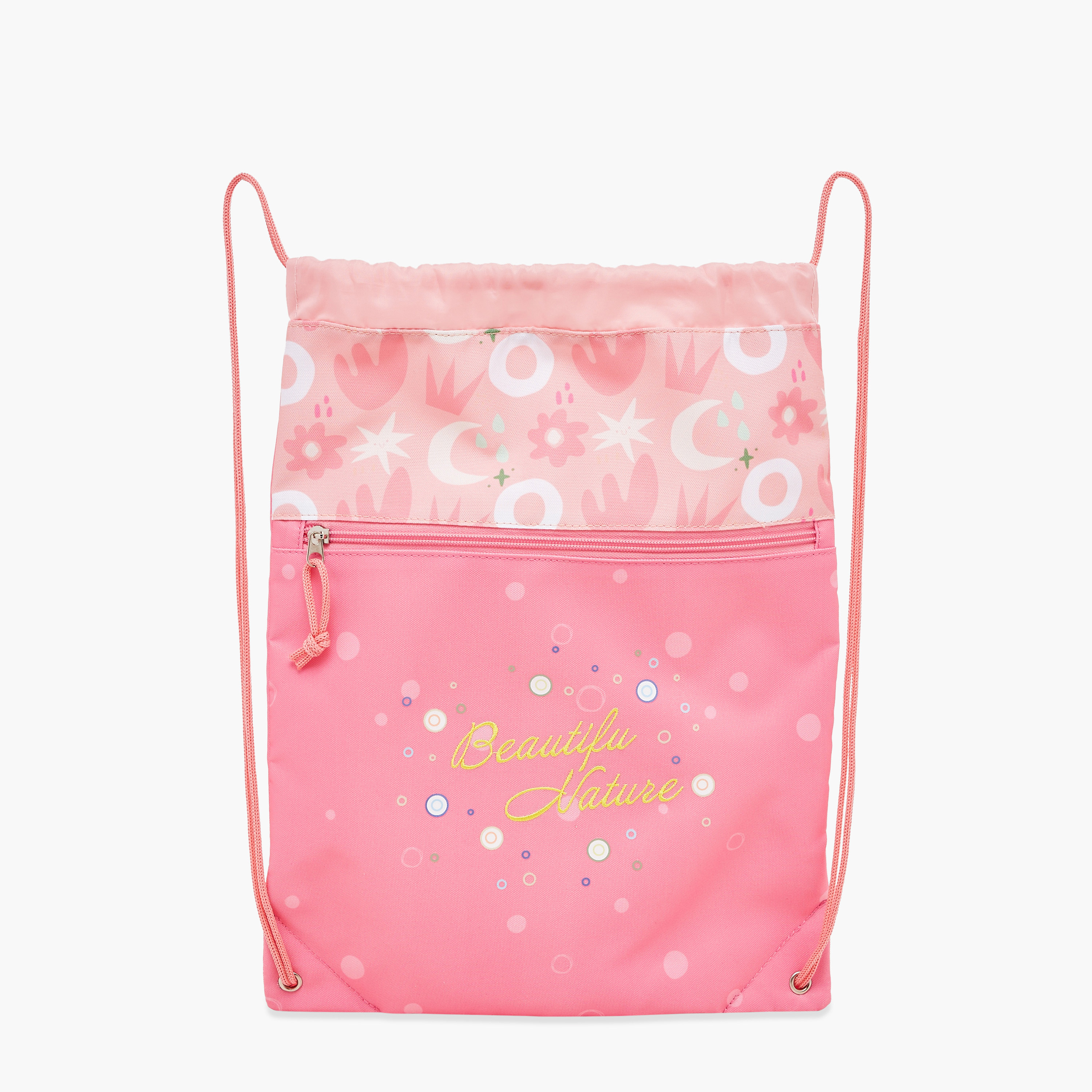 Juniors Floral Print Drawstring Bag-girls-accessories-bags-image-3
