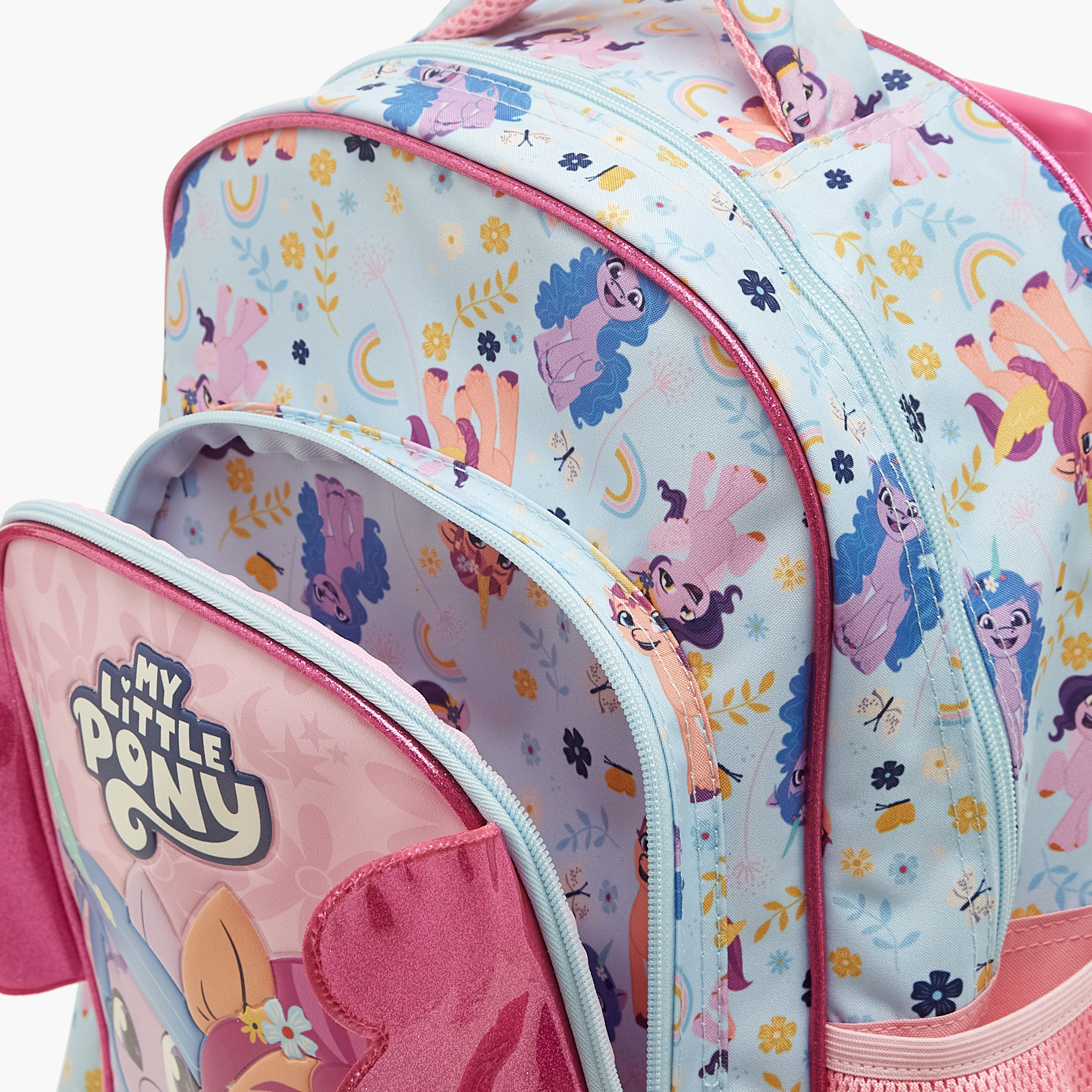 My Little Pony Print Trolley Backpack with Retractable Handle and Adjustable Straps -16 inches-school-bagsandbackpacks-trolleybags-image-10