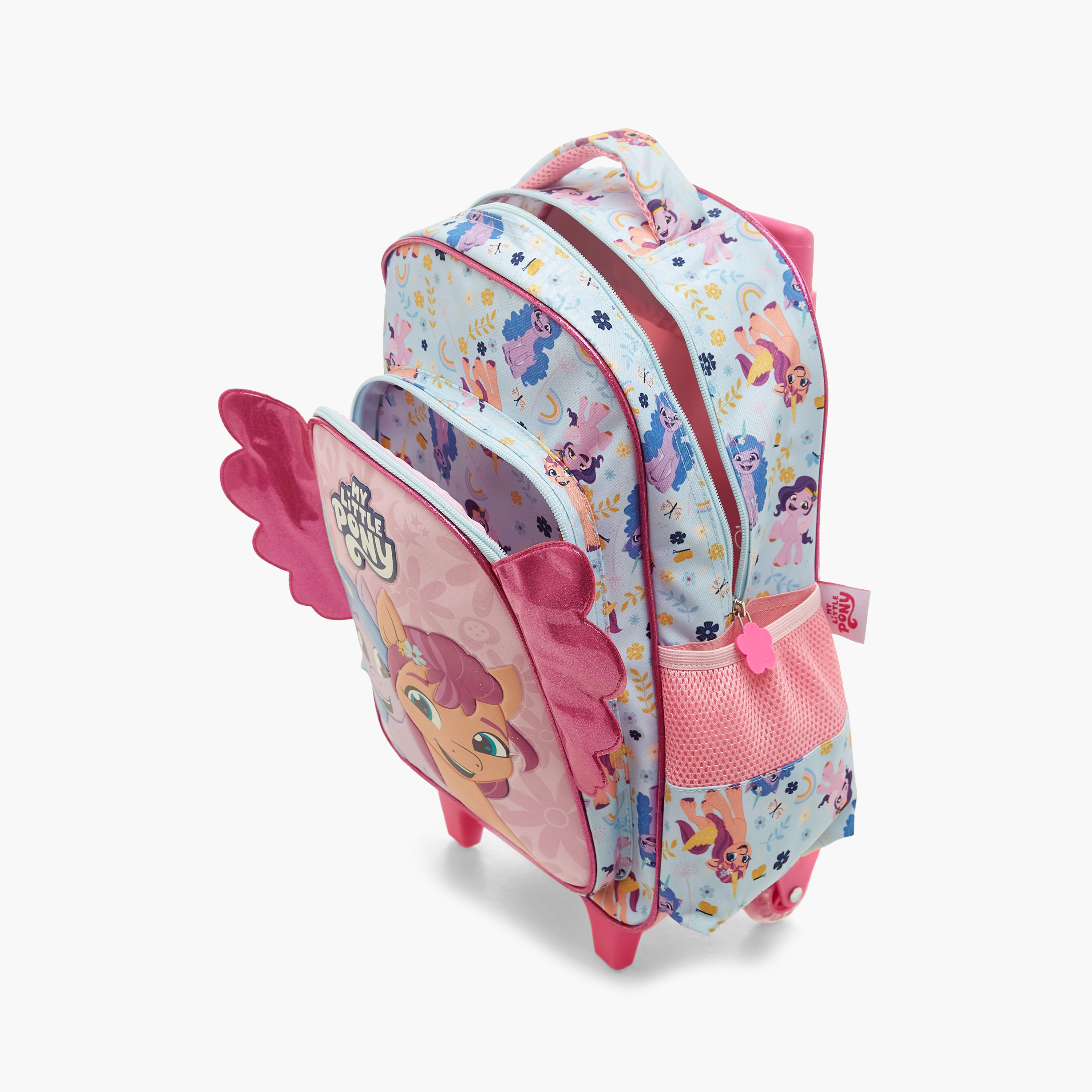 My Little Pony Print Trolley Backpack with Retractable Handle and Adjustable Straps -16 inches-school-bagsandbackpacks-trolleybags-image-11