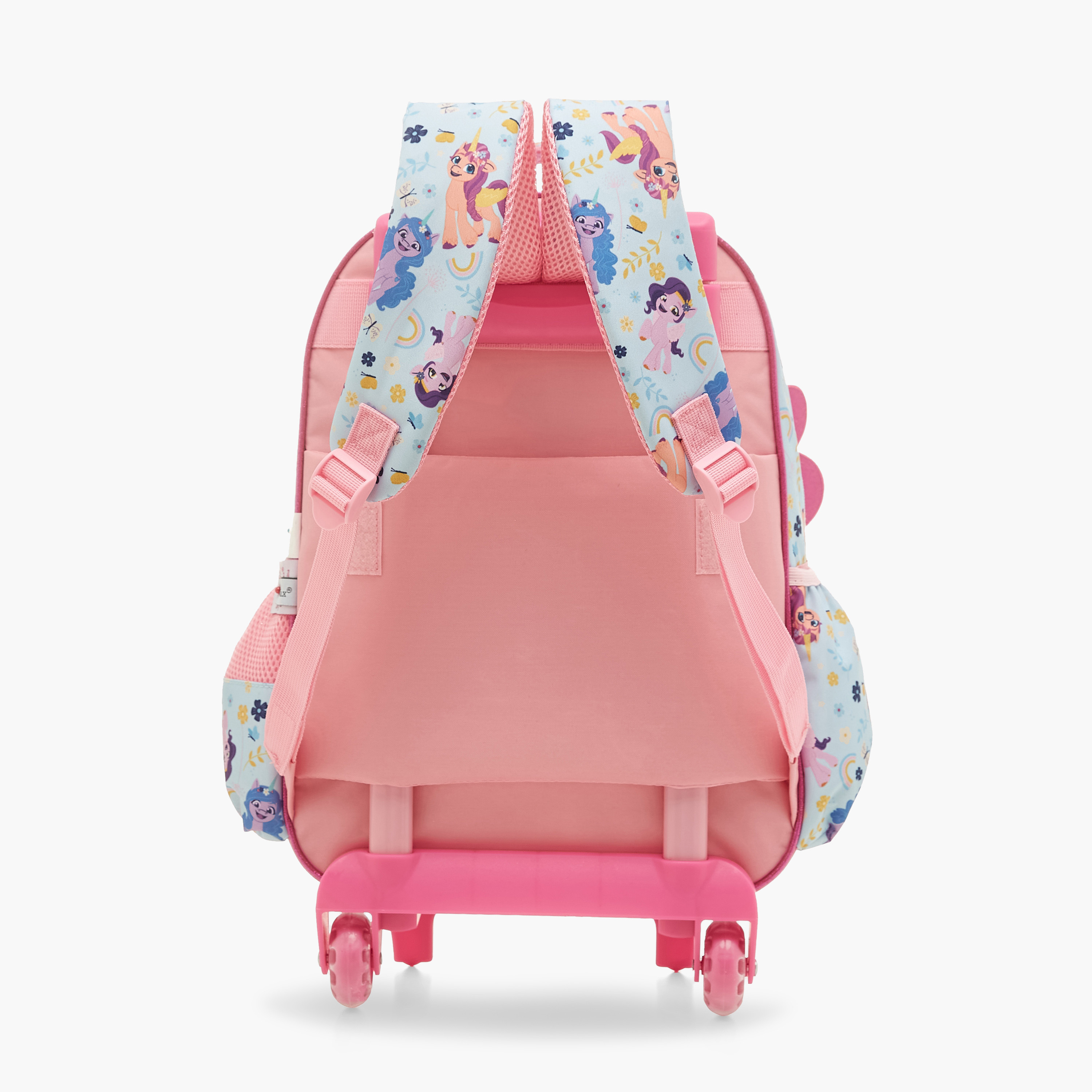 My Little Pony Print Trolley Backpack with Retractable Handle and Adjustable Straps -16 inches-school-bagsandbackpacks-trolleybags-image-3