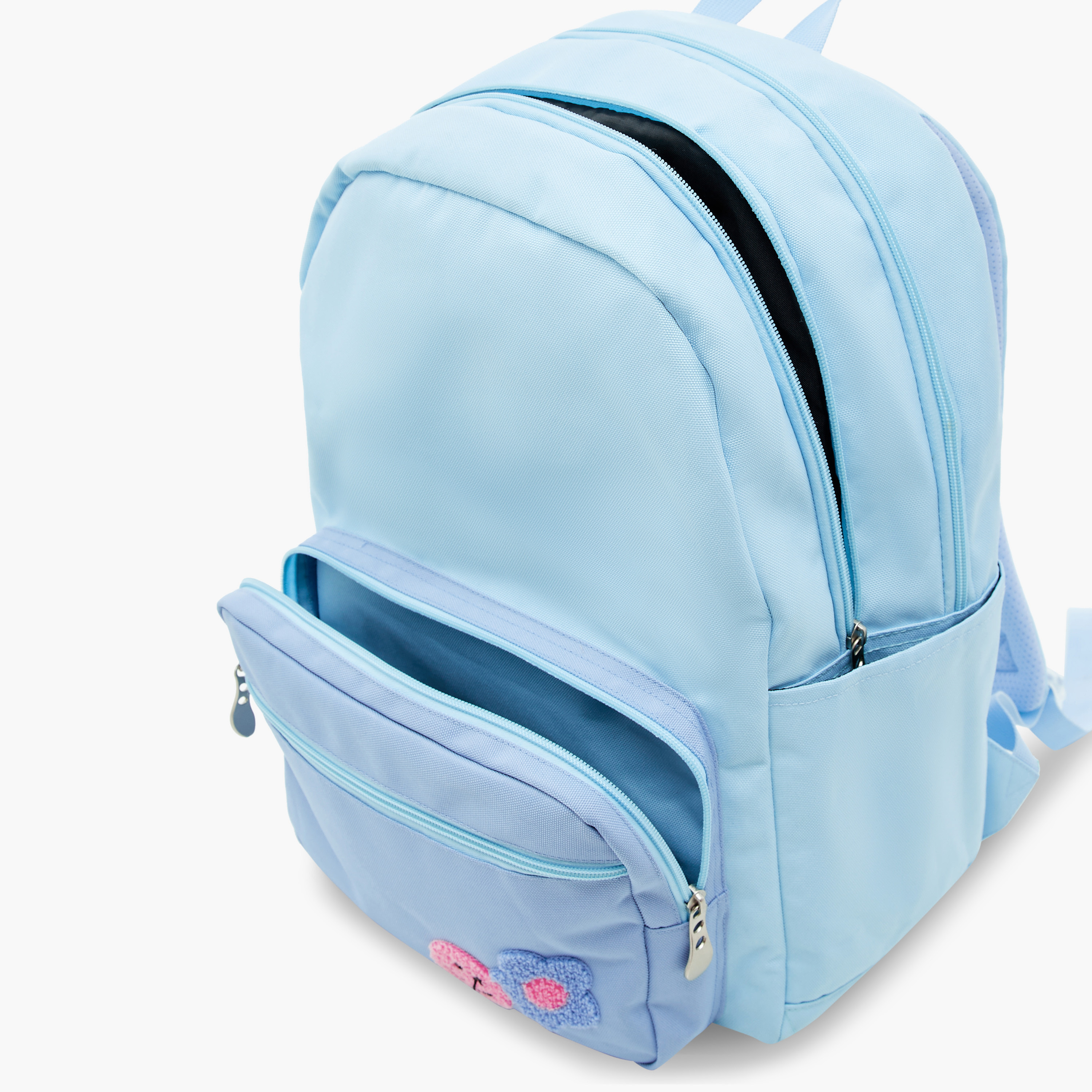 Juniors Floral Applique Backpack with Pencil Pouch-school-bagsandbackpacks-backpacks-image-10