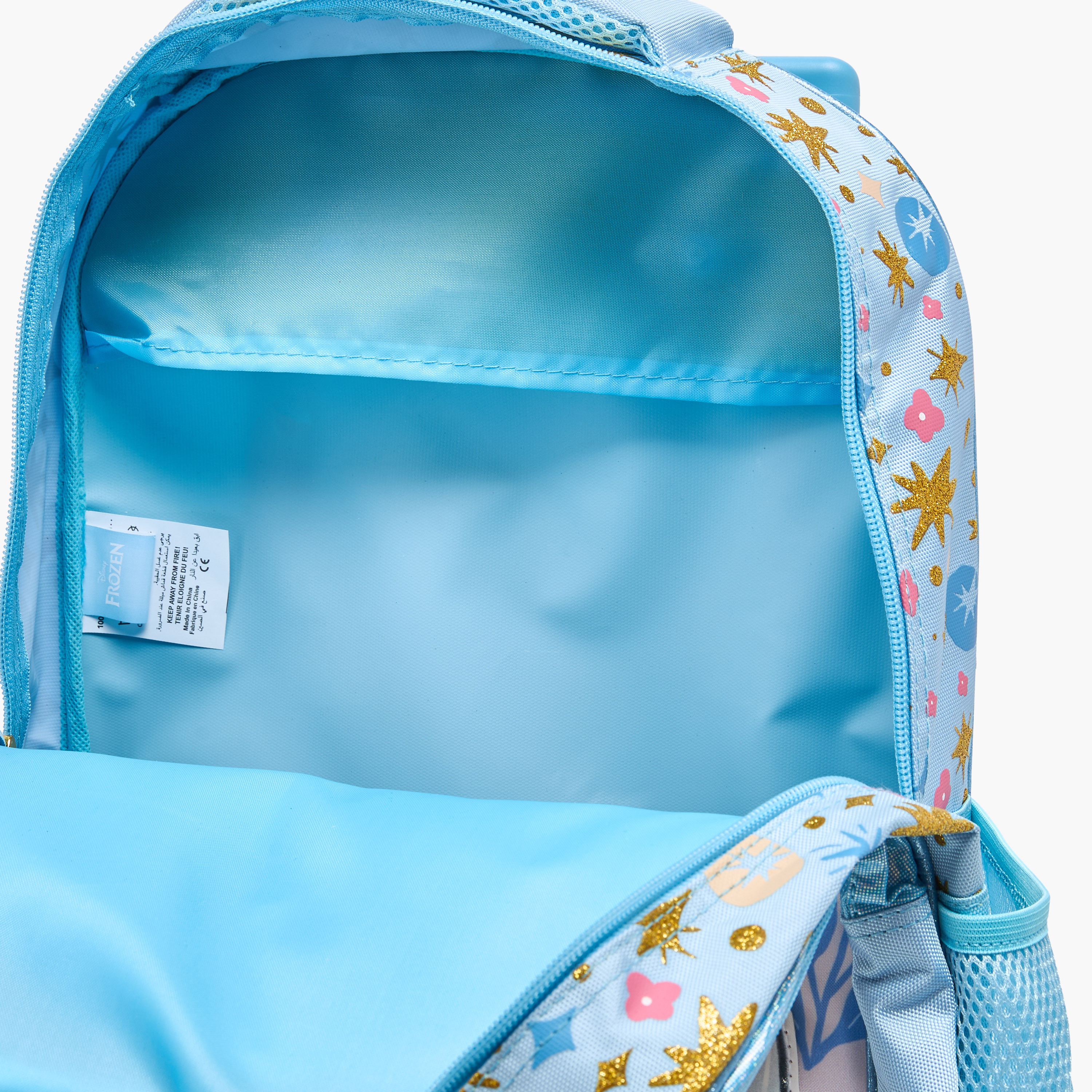 Frozen Print Trolley Backpack with Retractable Handle - 16 inches-cpkids-backtoschool-schoolbagsandbackpacks-trolleybags-image-11