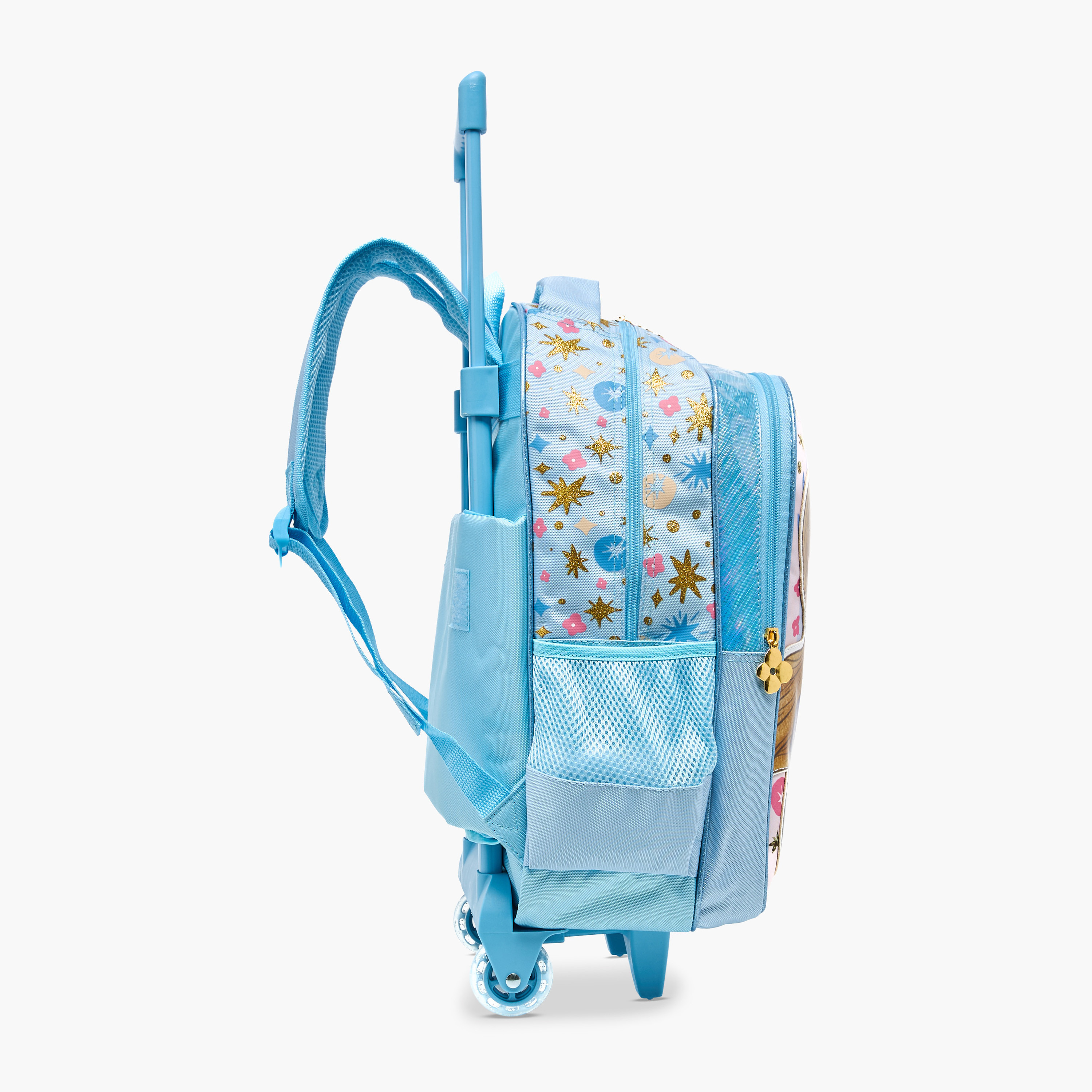 Frozen Print Trolley Backpack with Retractable Handle - 16 inches-cpkids-backtoschool-schoolbagsandbackpacks-trolleybags-image-3