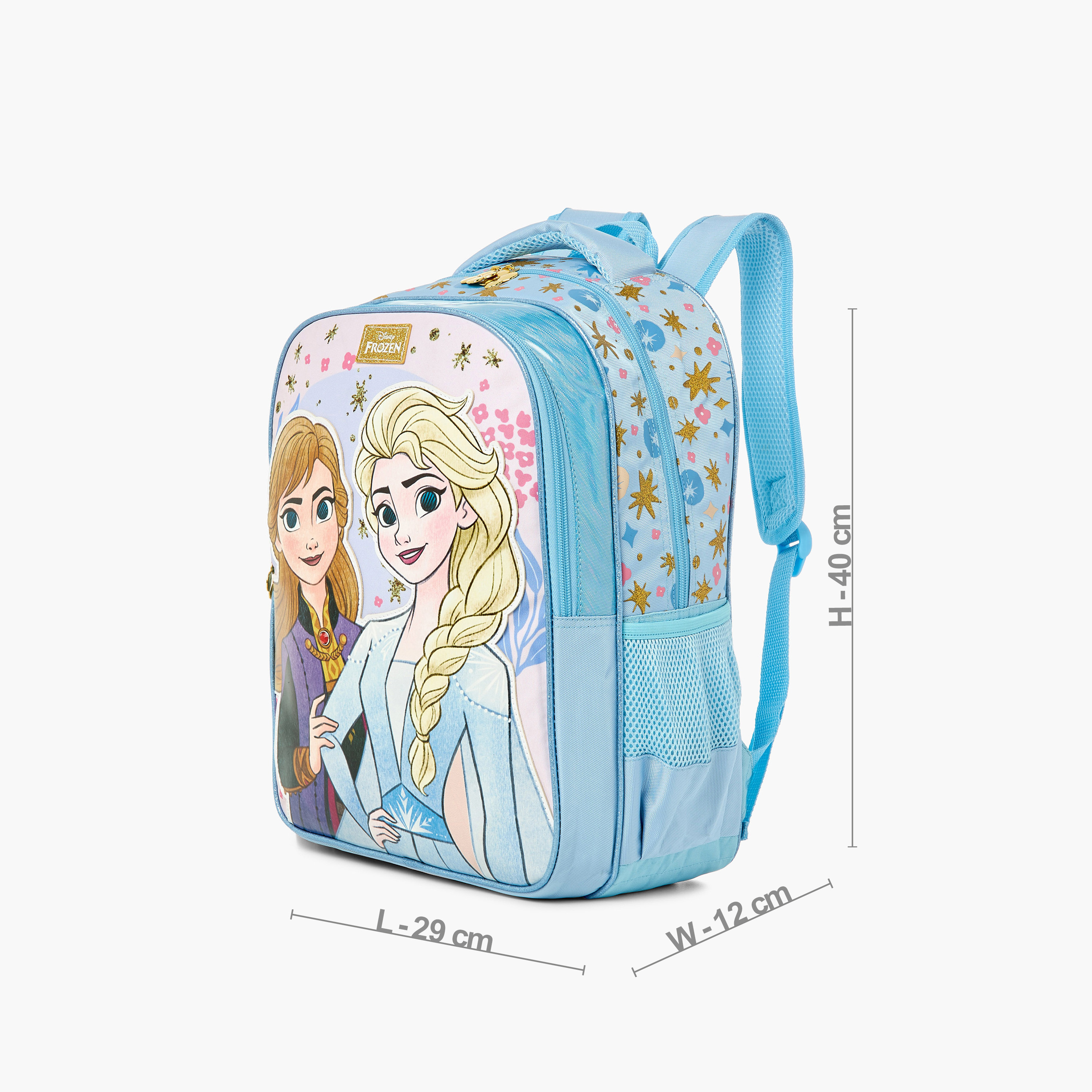 Frozen Print Backpack with Zip Closure and Adjustable Straps - 16 inches-school-bagsandbackpacks-backpacks-image-2