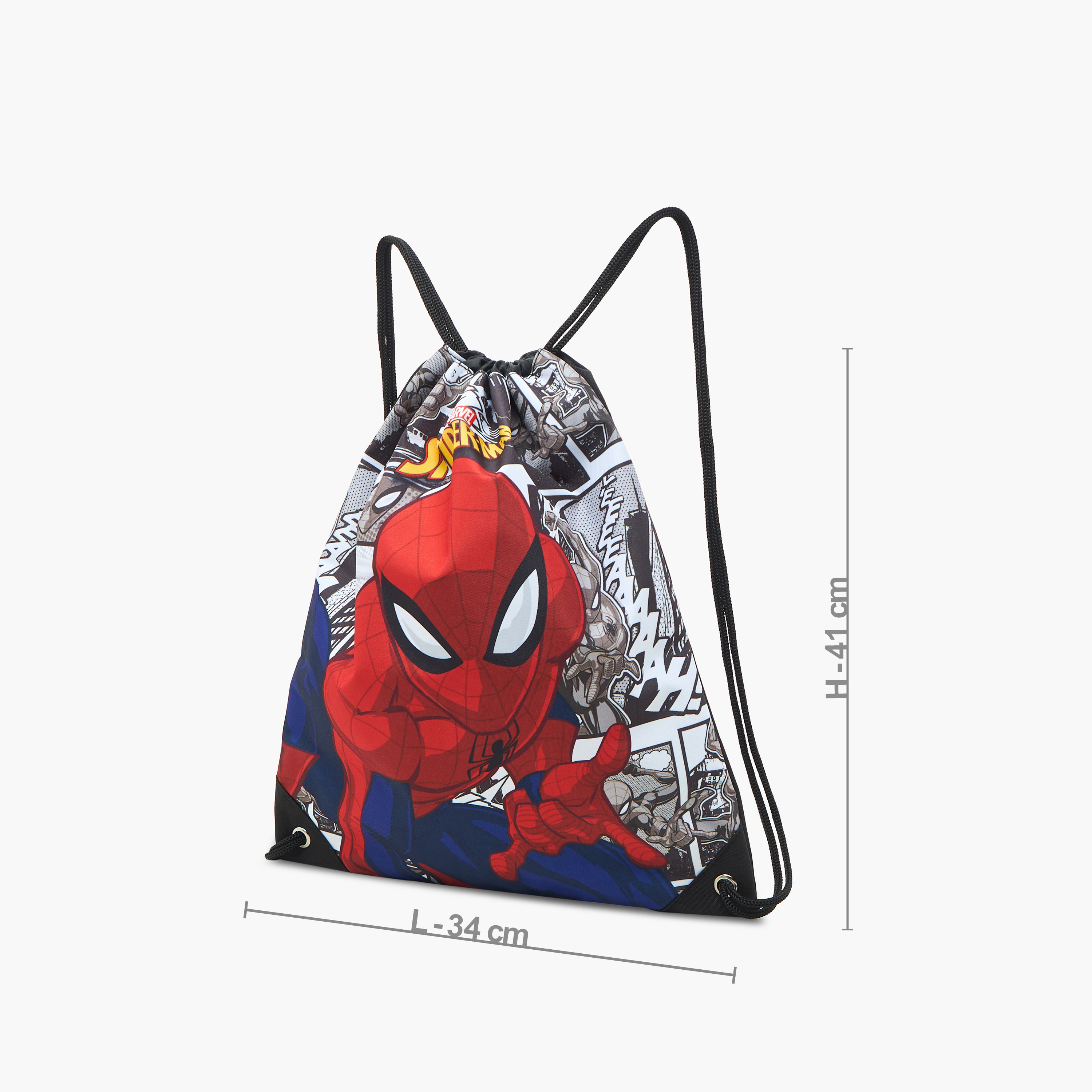 Spider-Man Print Drawstring Bag-boys-accessories-bagsandbackpacks-image-2