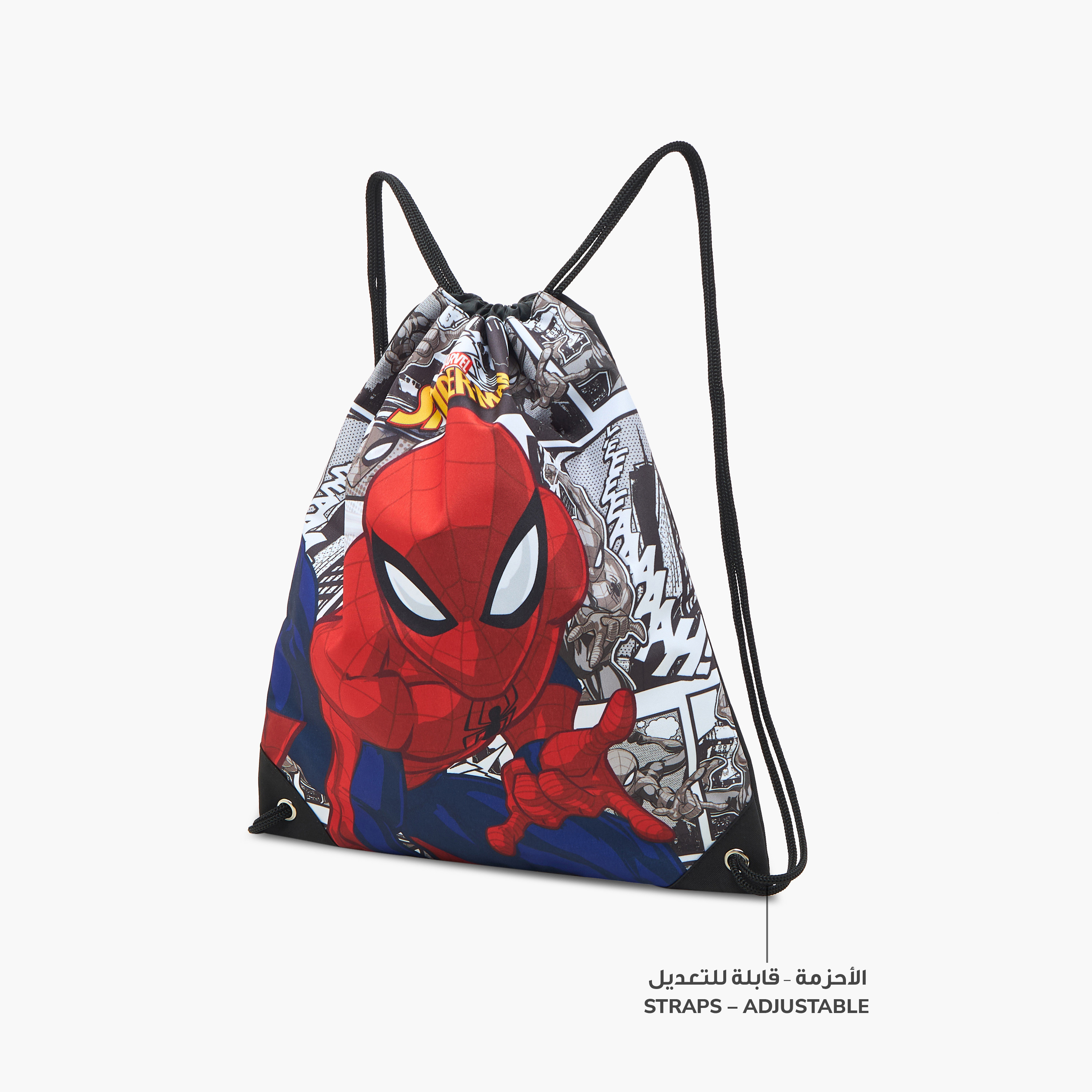 Spider-Man Print Drawstring Bag-boys-accessories-bagsandbackpacks-image-6