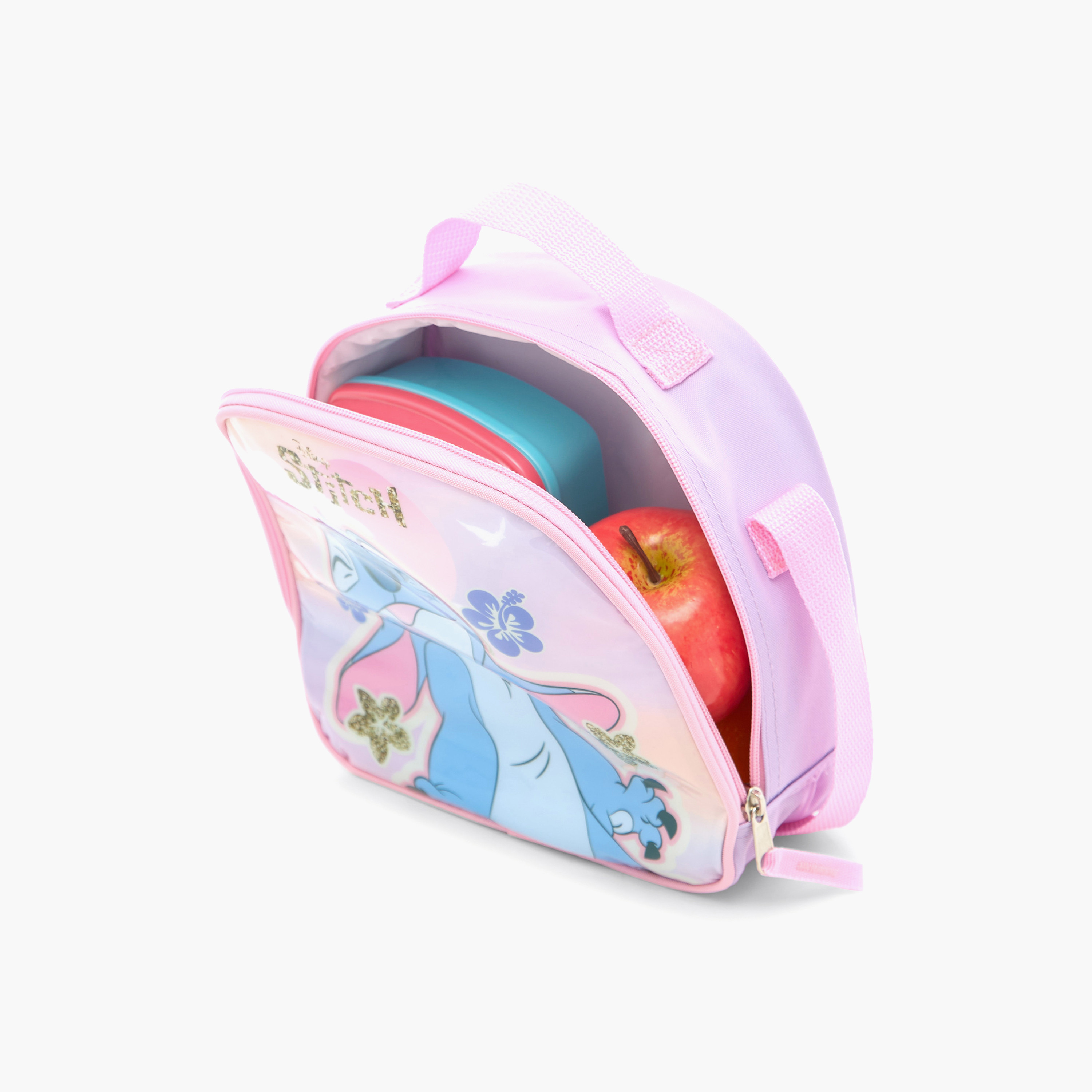 Disney Stitch Print Trolley Backpack with Lunch Bag and Pencil Pouch - 16 inches-school-bagsandbackpacks-trolleybags-image-16