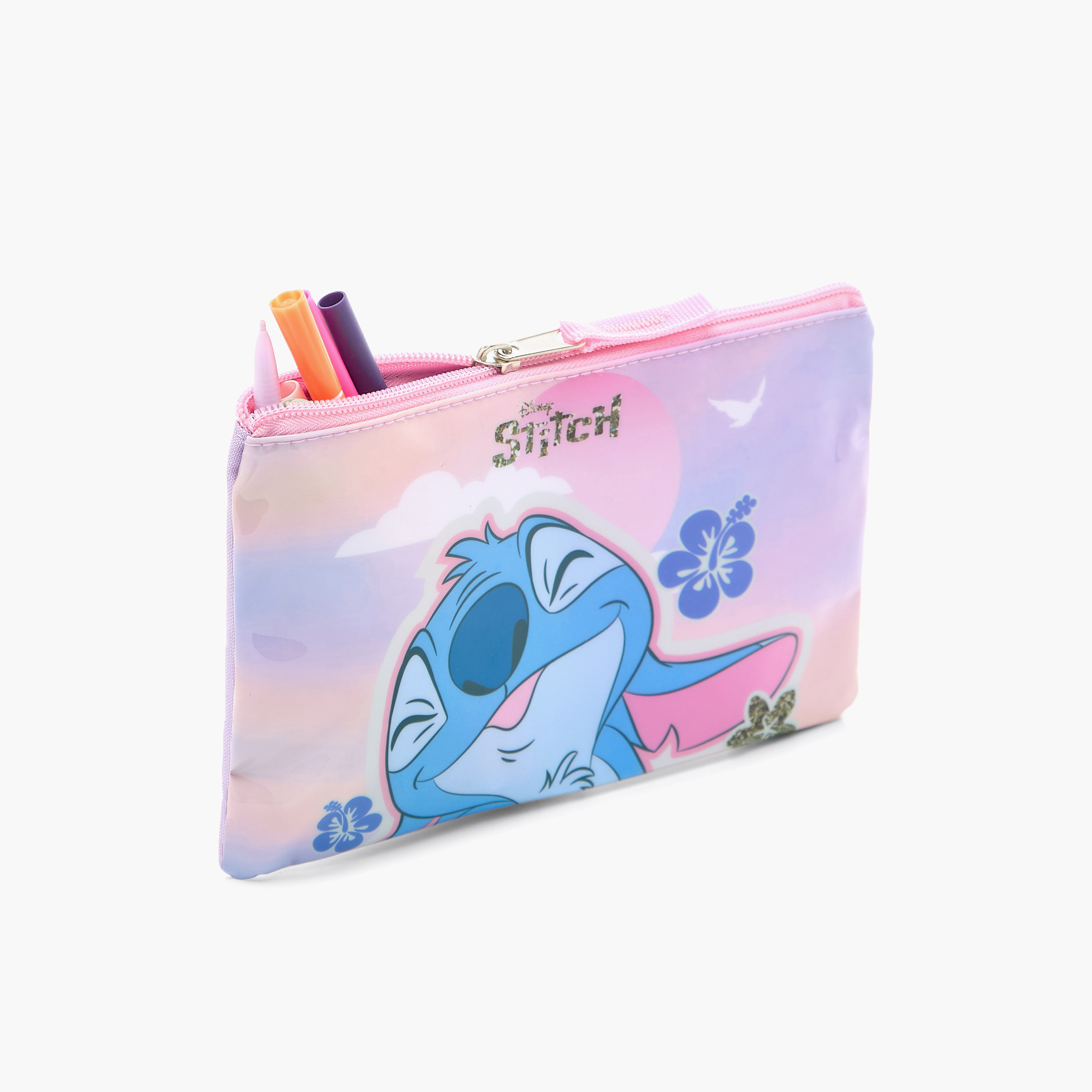 Disney Stitch Print Trolley Backpack with Lunch Bag and Pencil Pouch - 16 inches-school-bagsandbackpacks-trolleybags-image-18