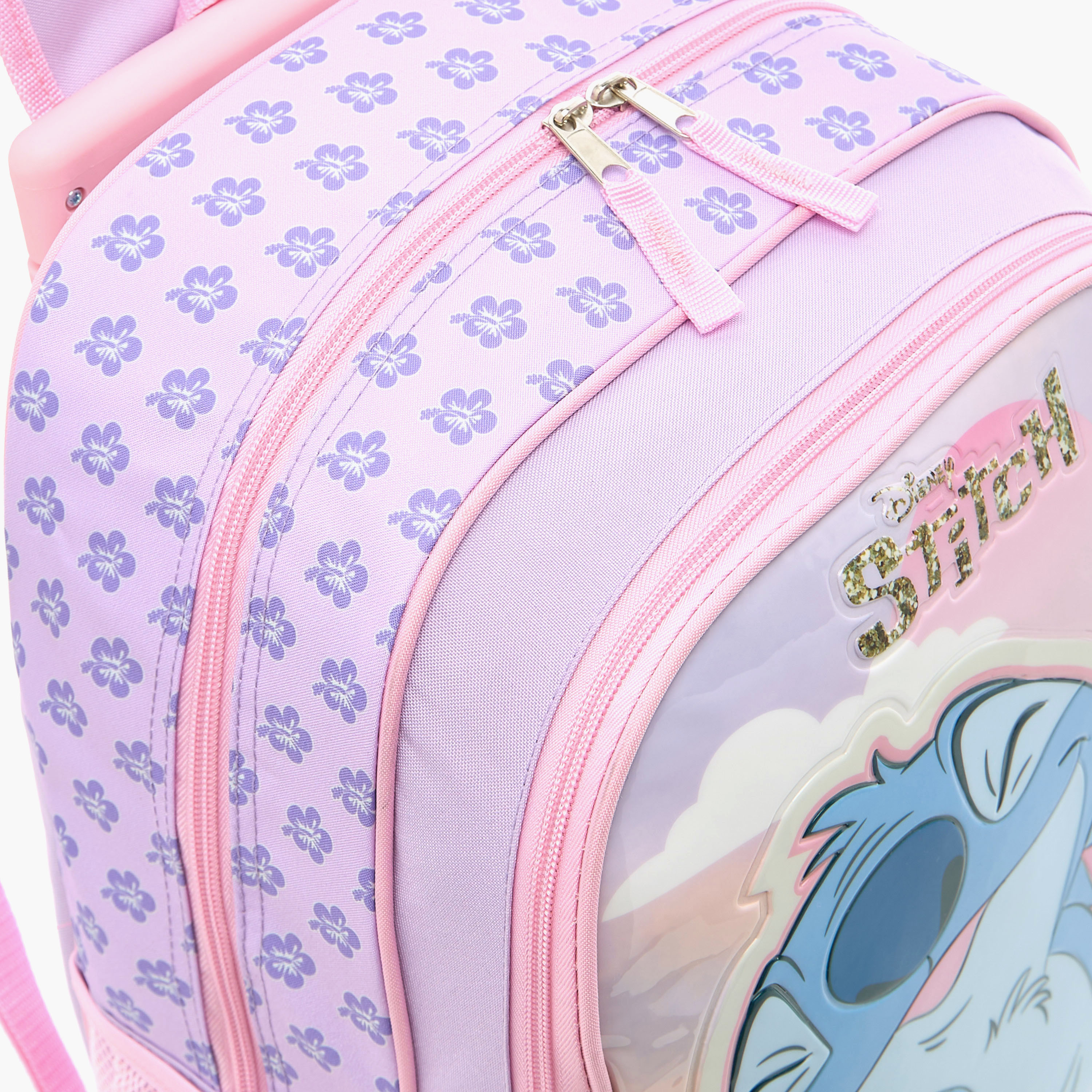 Disney Stitch Print Trolley Backpack with Lunch Bag and Pencil Pouch - 16 inches-school-bagsandbackpacks-trolleybags-image-8