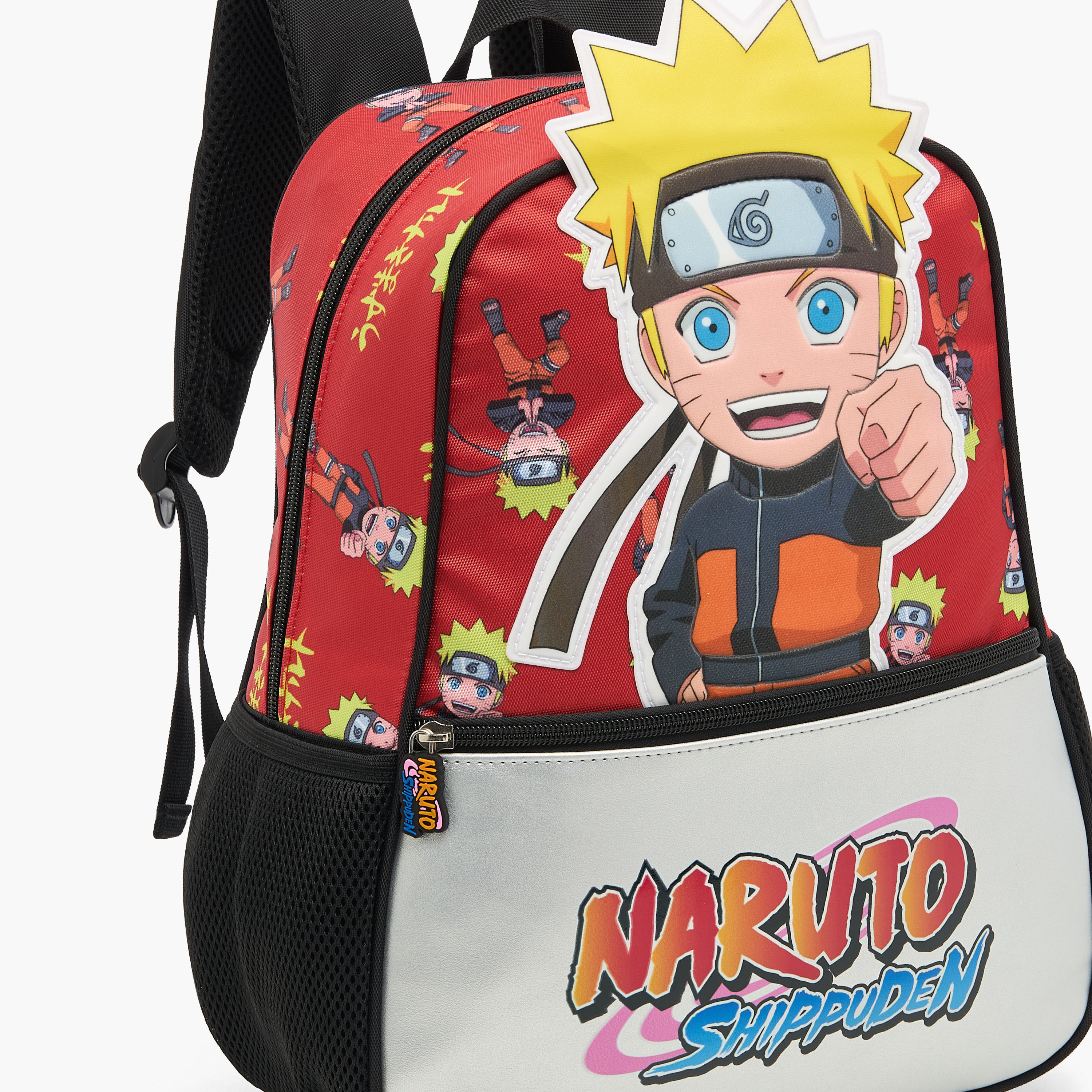 شنطة ظهر بسحّاب إغلاق وحمّالات قابلة للتعديل وطبعات نارتو- 14 بوصة-school-bagsandbackpacks-backpacks-image-7