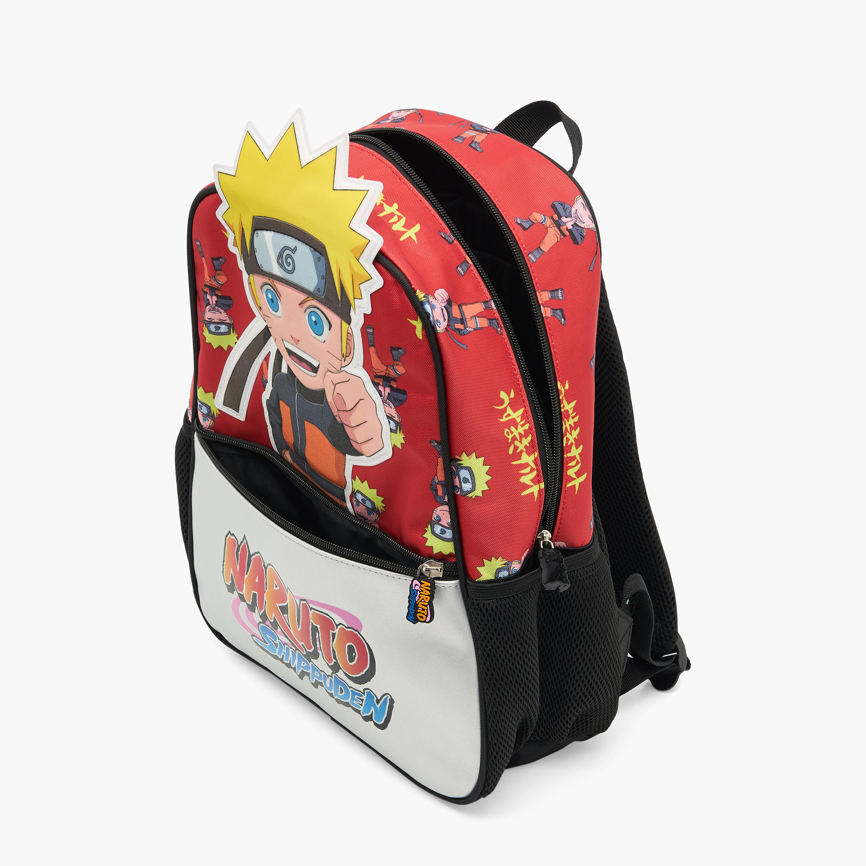 شنطة ظهر بسحّاب إغلاق وحمّالات قابلة للتعديل وطبعات نارتو- 14 بوصة-school-bagsandbackpacks-backpacks-image-8