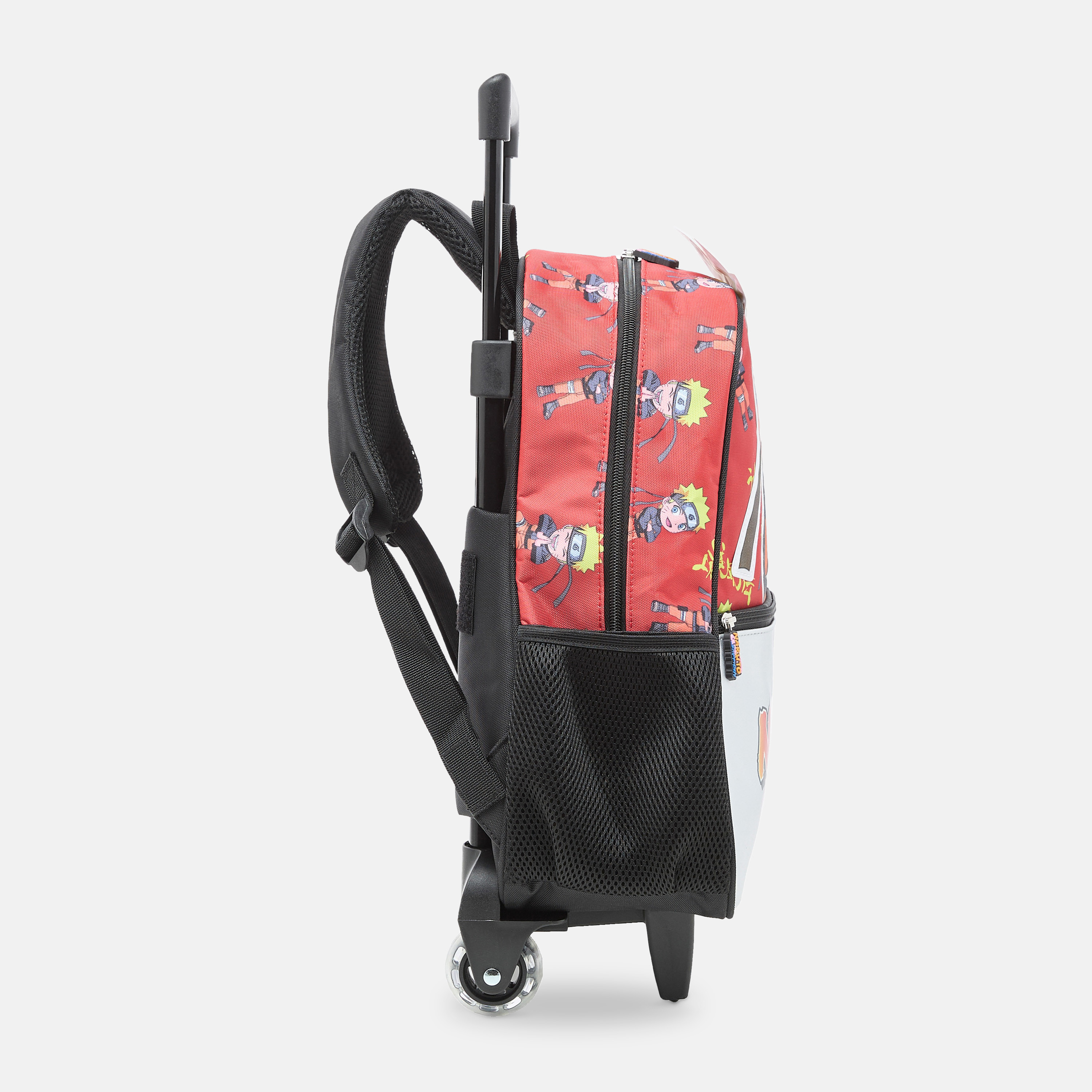 TV Tokyo Naruto Print Trolley Backpack with Retractable Handle - 14 inches-school-bagsandbackpacks-trolleybags-image-7