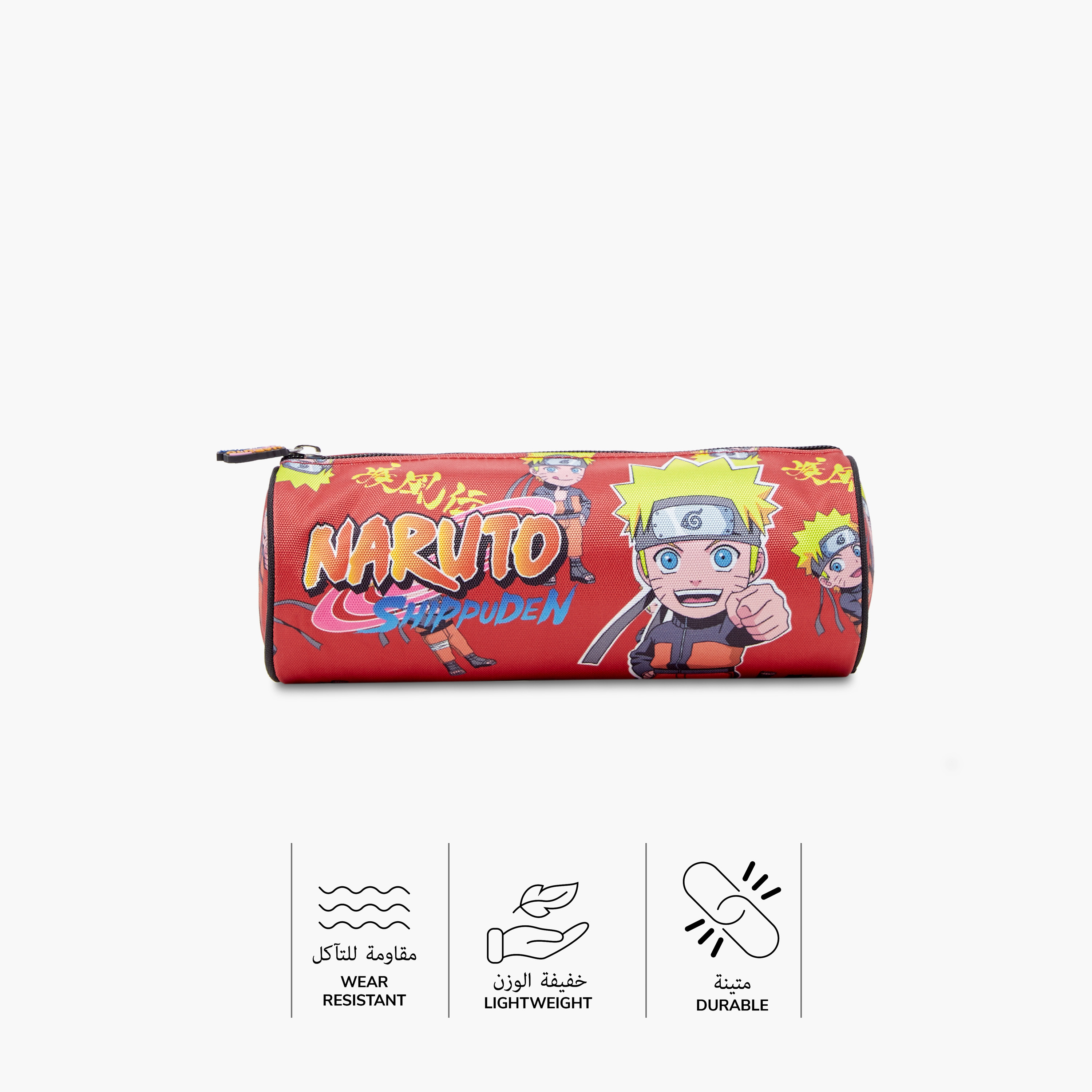 Shop TV Tokyo Naruto Print Pencil Pouch with Zip Closure Online