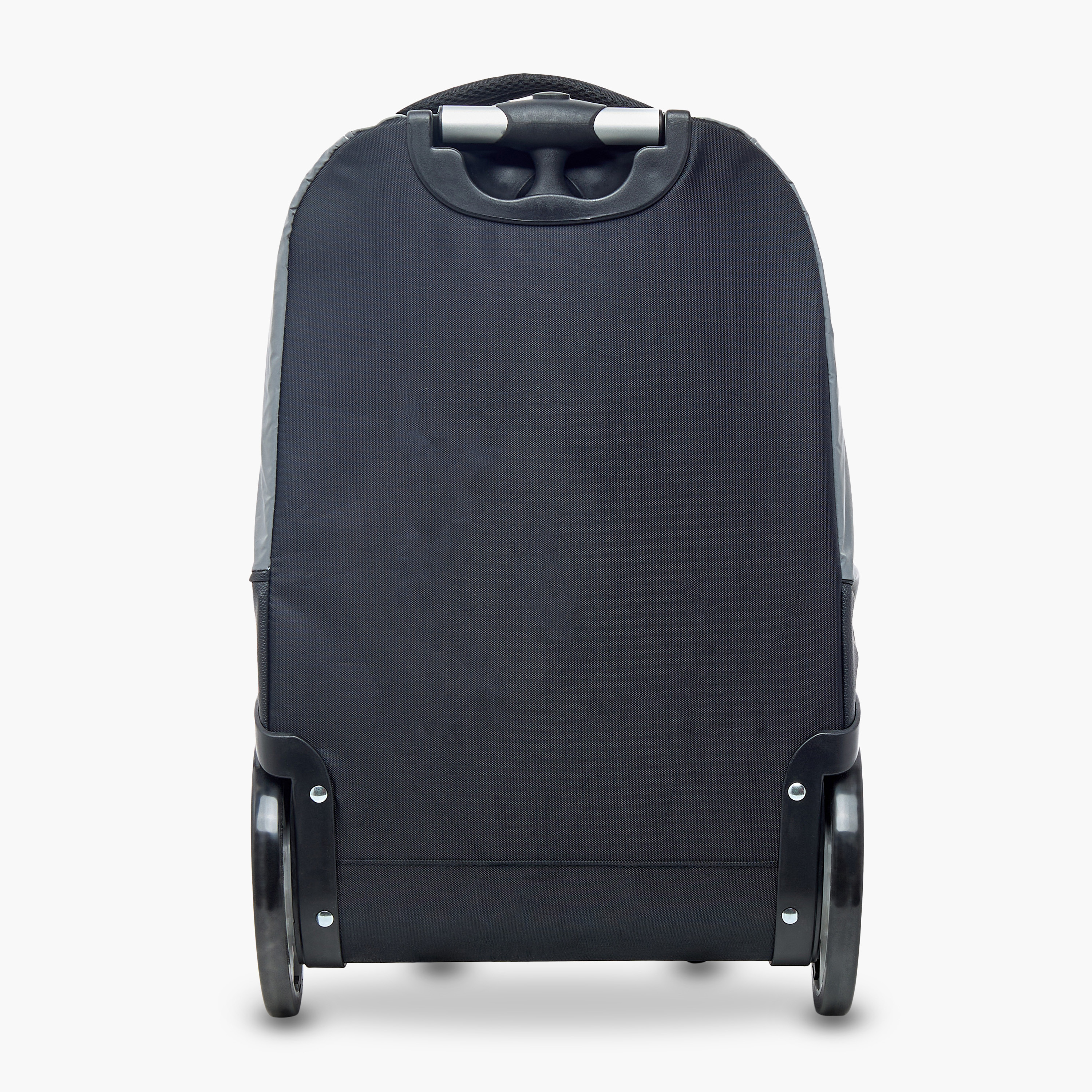 NASA Logo Print Big Wheel Trolley Backpack with Retractable Handle - 20 inches-school-bagsandbackpacks-trolleybags-image-5
