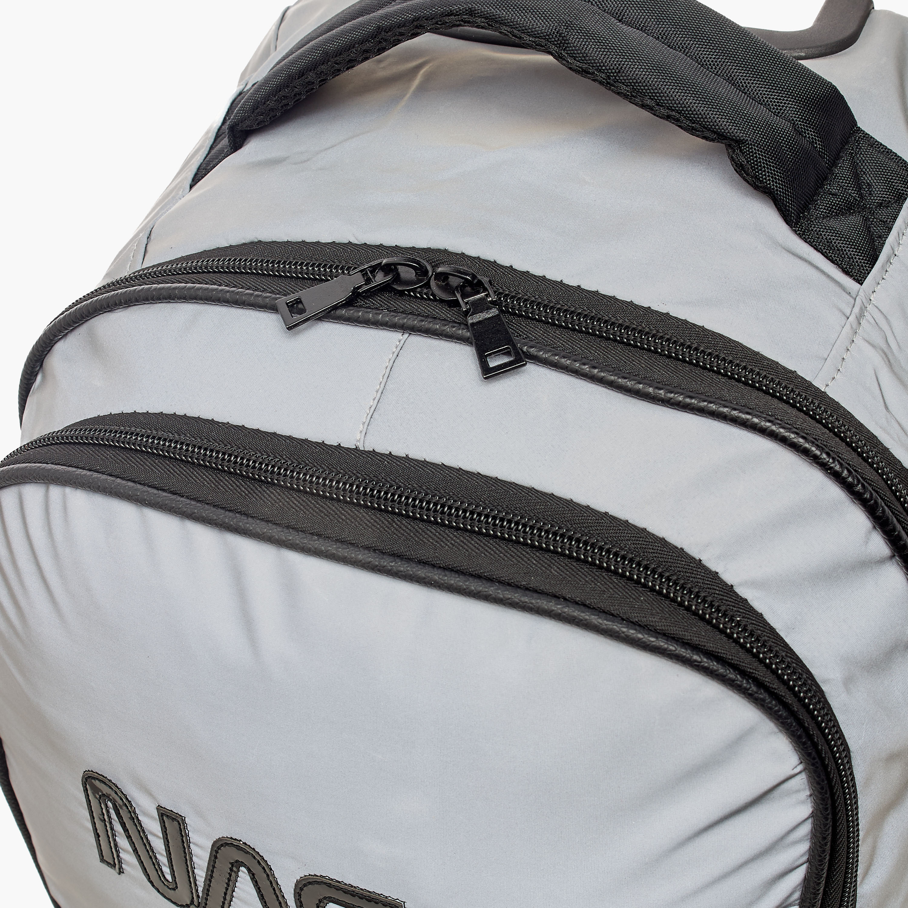 NASA Logo Print Big Wheel Trolley Backpack with Retractable Handle - 20 inches-school-bagsandbackpacks-trolleybags-image-7