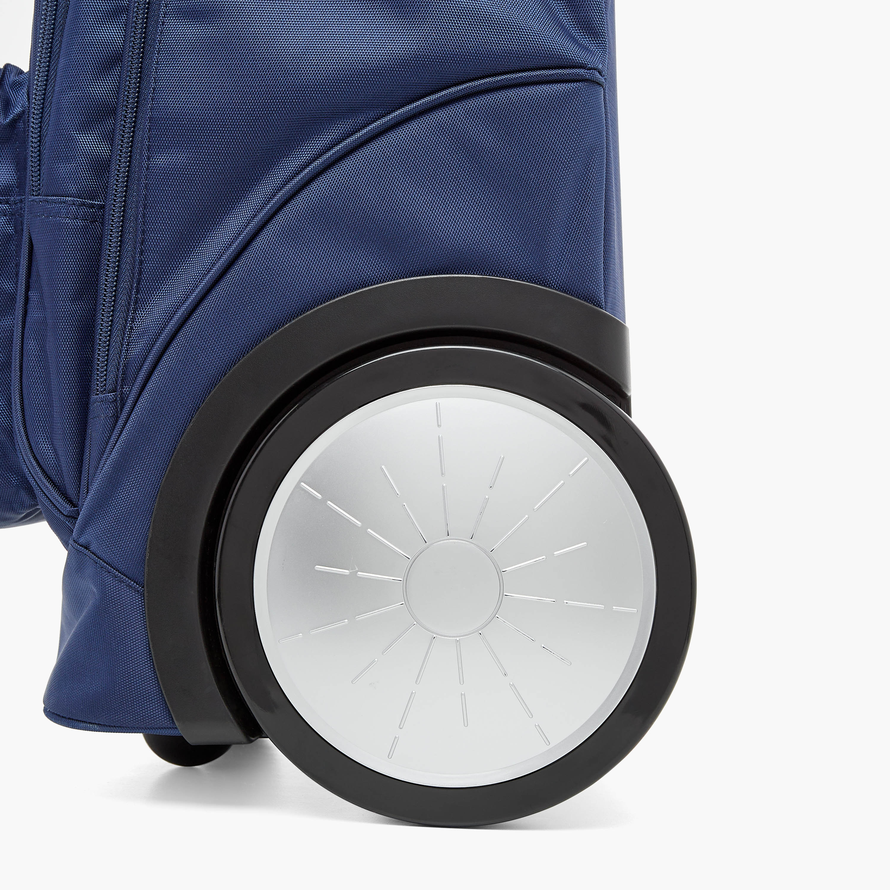 Paramount Patch Detail Trolley Bag with Retractable Handle and Zip Closure - 20 inches-school-bagsandbackpacks-trolleybags-image-10