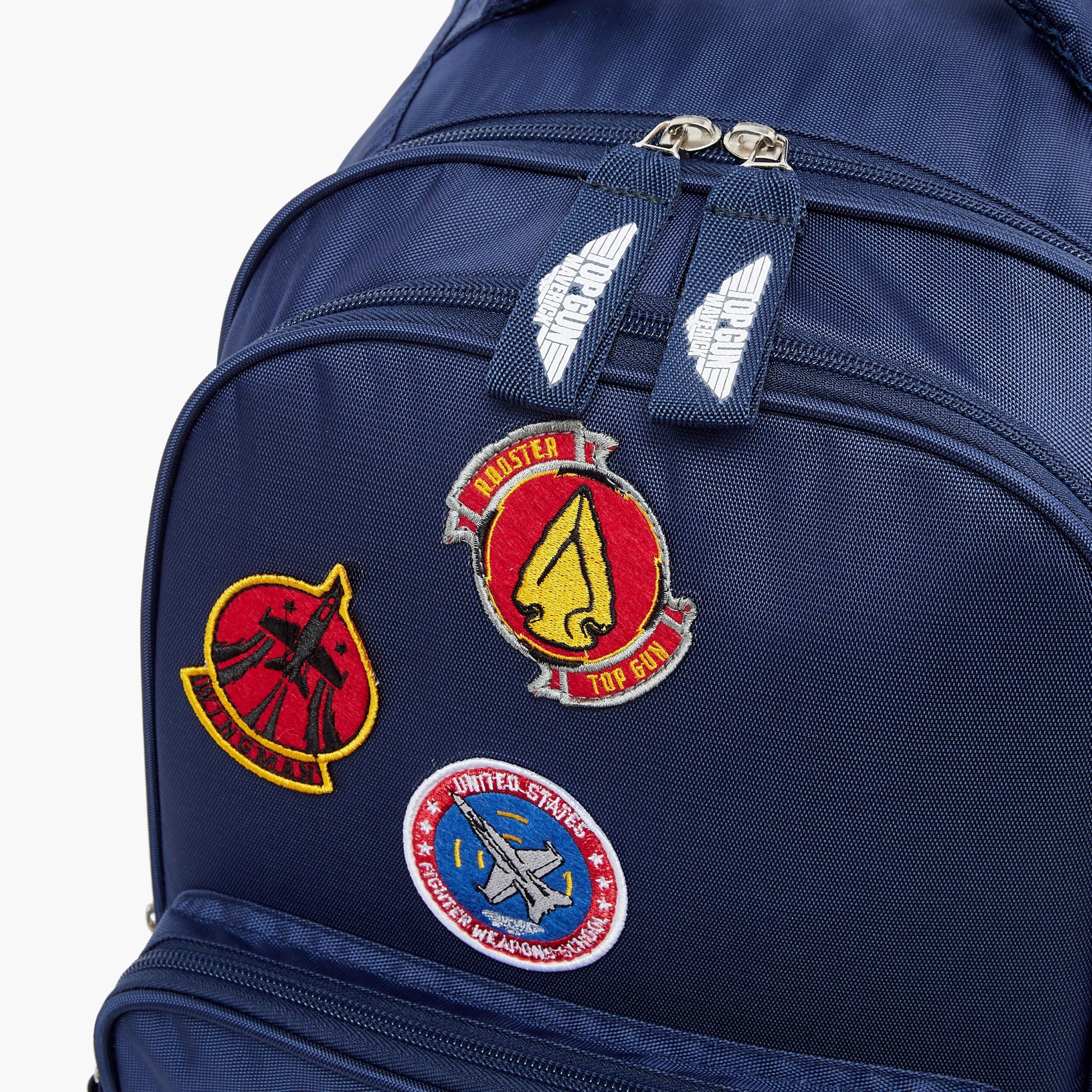 Paramount Patch Detail Trolley Bag with Retractable Handle and Zip Closure - 20 inches-school-bagsandbackpacks-trolleybags-image-7