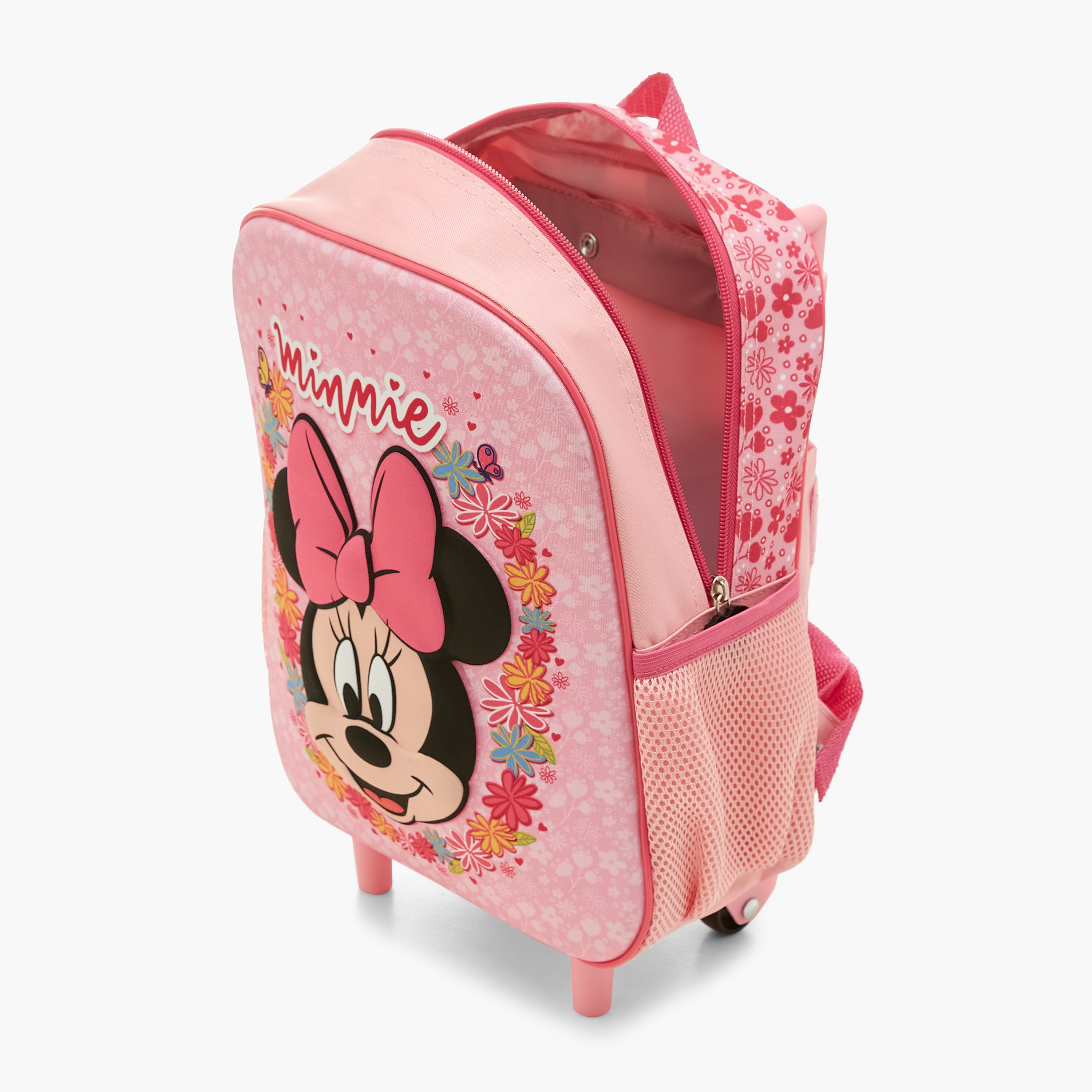 شنطة ظهر ترولي مقاس 13 بوصة بطبعات ميني ماوس مع شنطة غداء ومقلمة-school-bagsandbackpacks-trolleybags-image-6