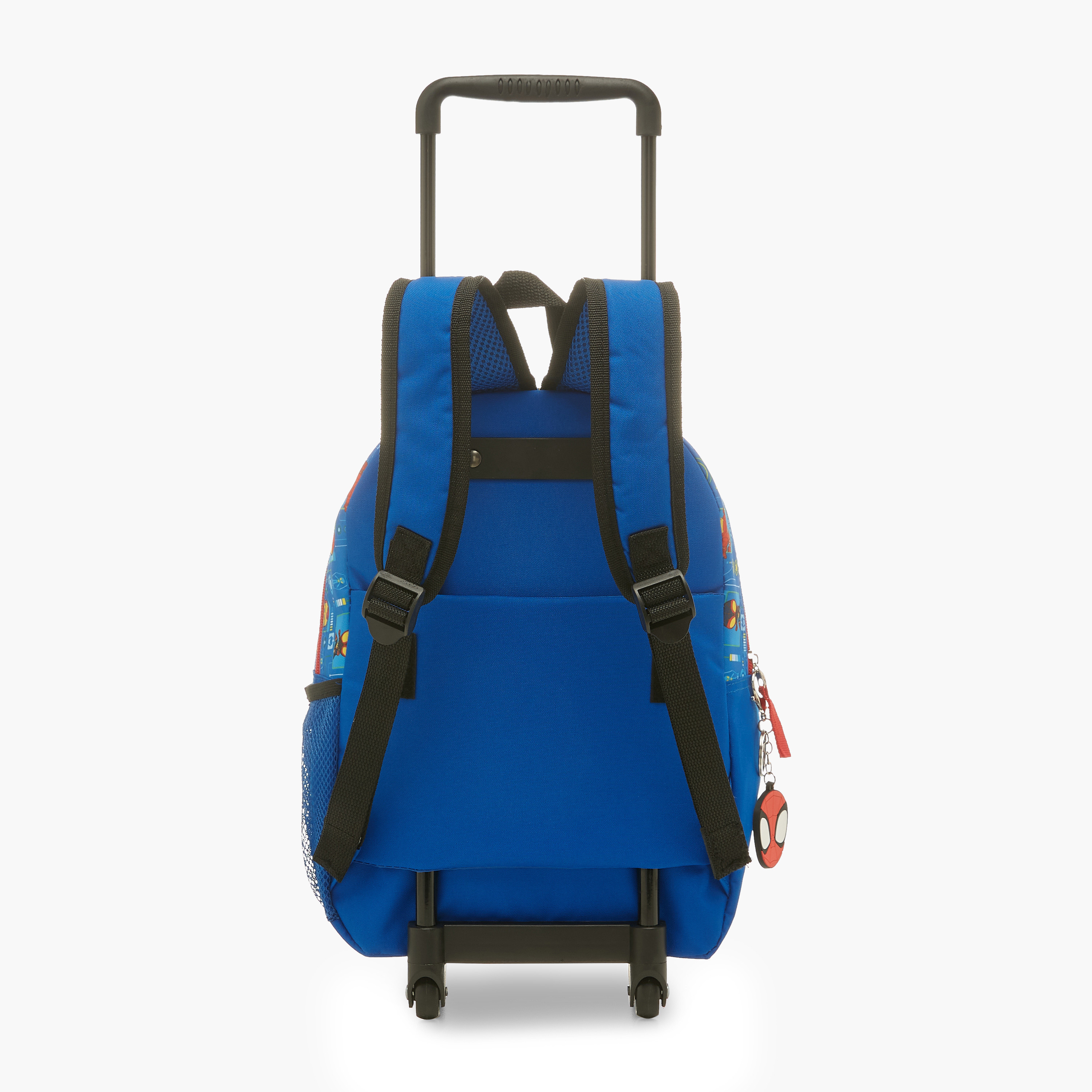 شنطة ظهر ترولي مقاس 13 بوصة بطبعات سبايدرمان مع شنطة غداء ومقلمة-school-bagsandbackpacks-trolleybags-image-4