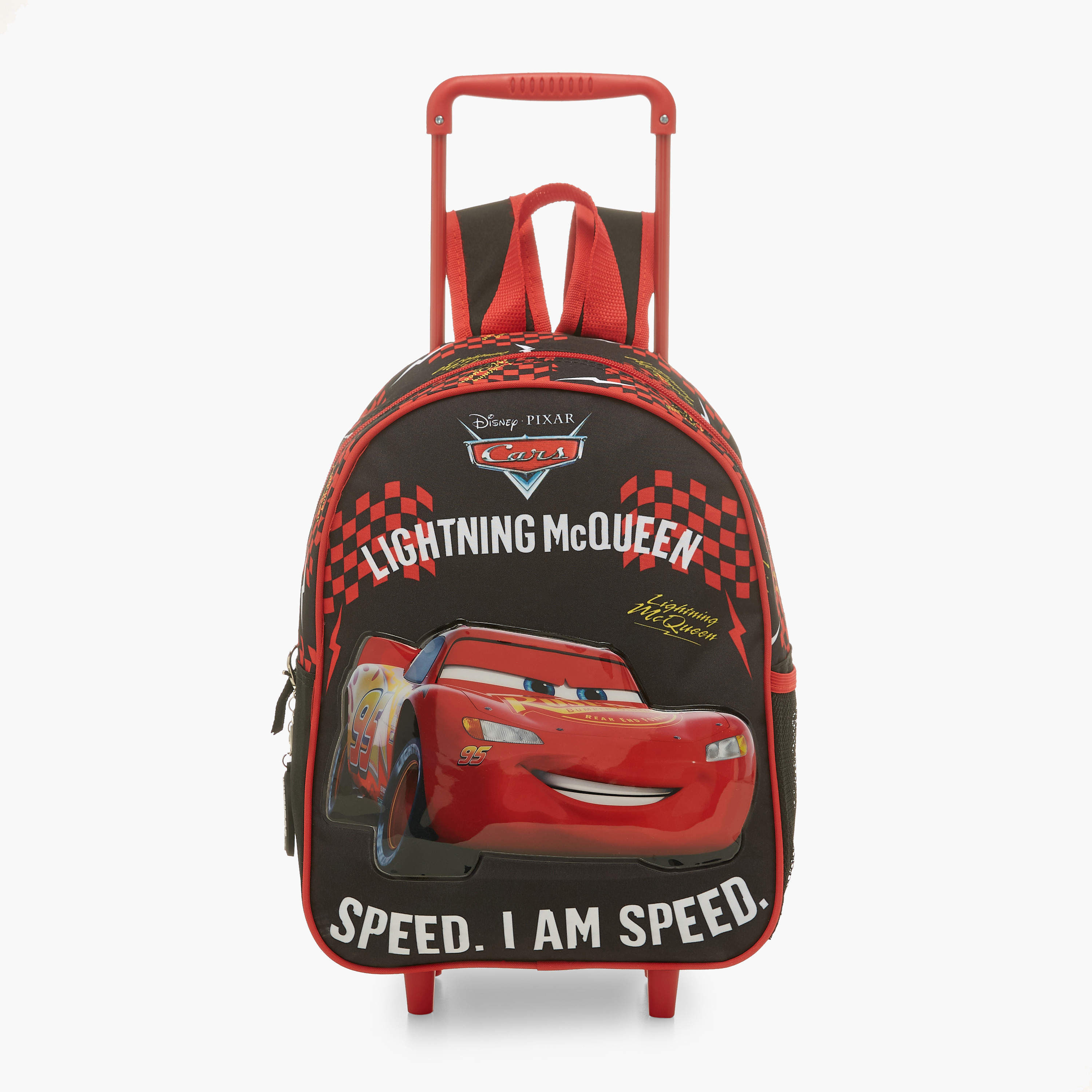 Cars Print 13-inch Trolley Backpack with Lunch Bag and Pencil Pouch-school-bagsandbackpacks-sets-image-2