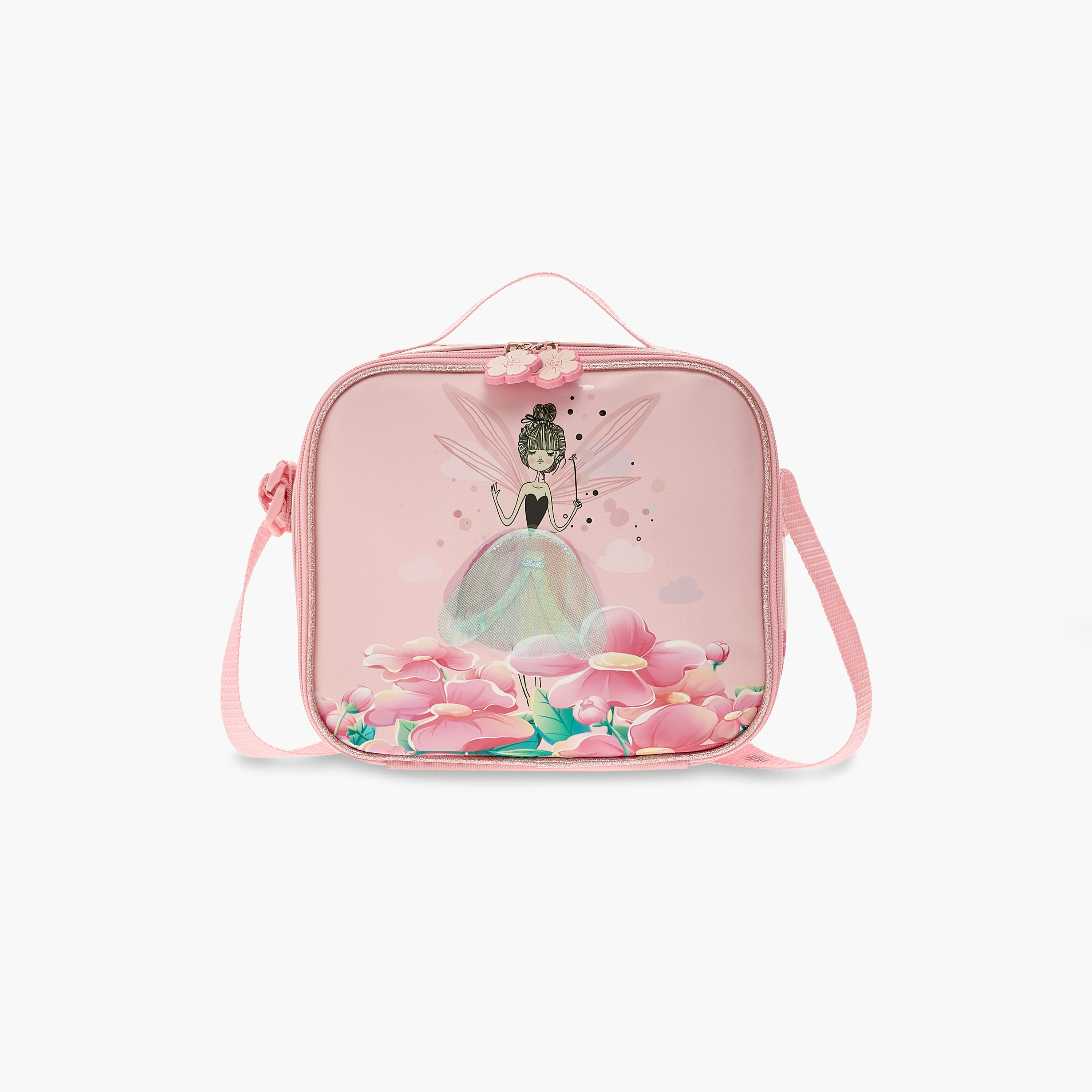 Juniors Graphic Print Lunch Bag with Adjustable Strap and Zip Closure-school-lunchessentials-lunchbags-image-1