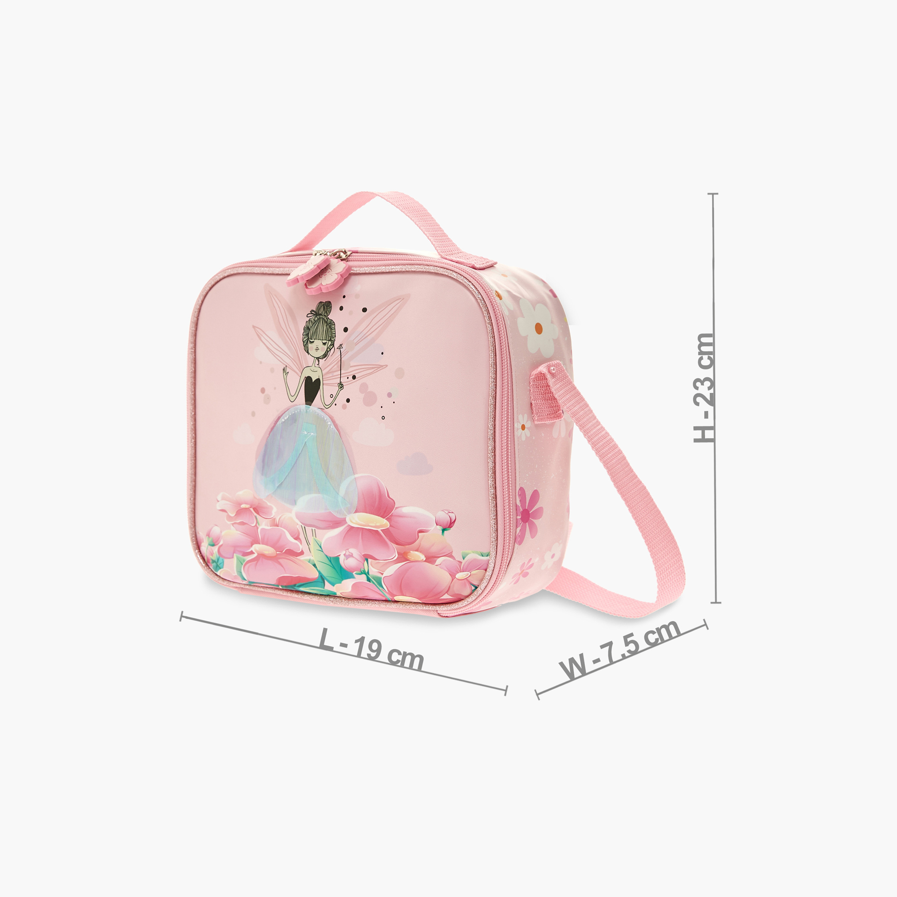 Juniors Graphic Print Lunch Bag with Adjustable Strap and Zip Closure-school-lunchessentials-lunchbags-image-2