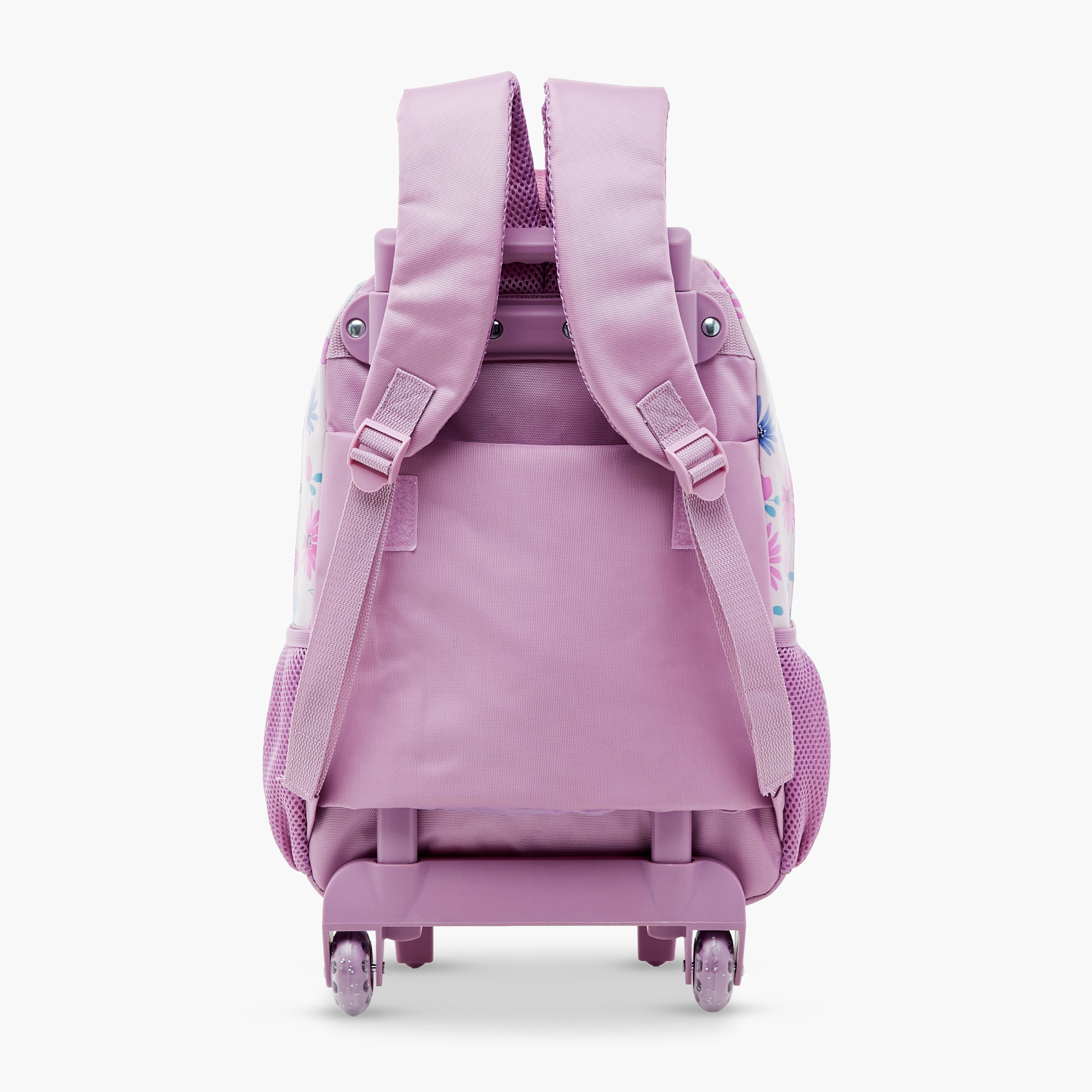 شنطة ظهر ترولي بطبعات أزهار وحمالات كتف قابلة للتعديل من جونيورز - 16 بوصة-school-bagsandbackpacks-trolleybags-image-3