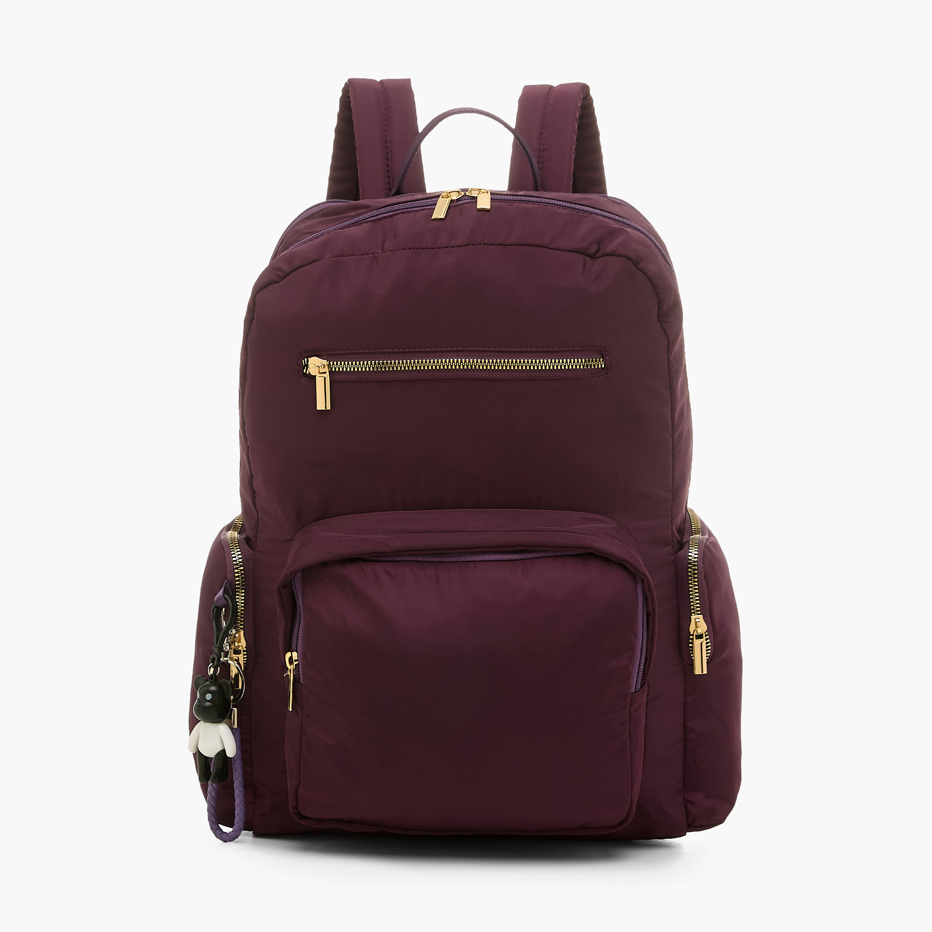 Juniors Solid Backpack with Adjustable Straps and Zip Closure - 16 inches-school-bagsandbackpacks-backpacks-image-1