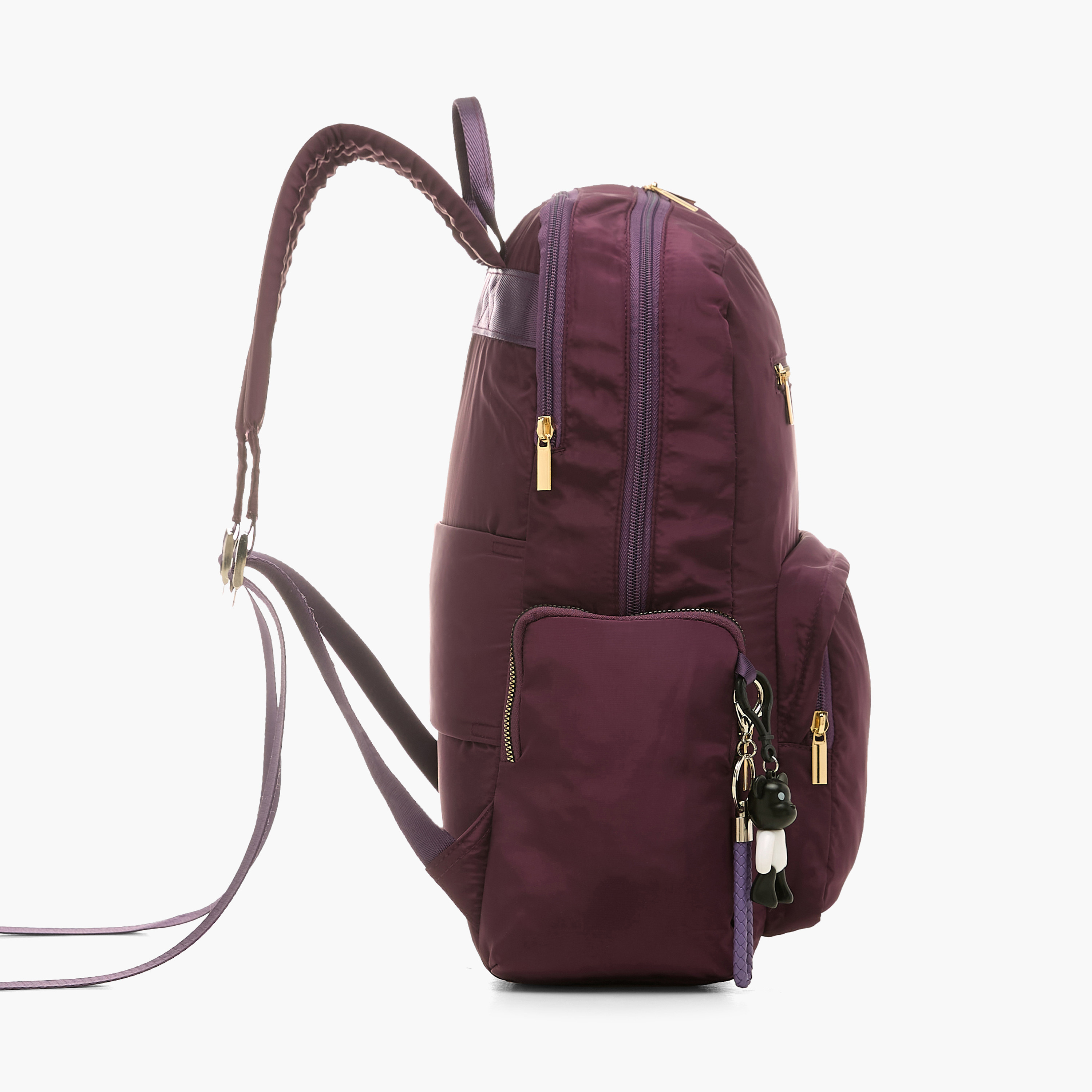 Juniors Solid Backpack with Adjustable Straps and Zip Closure - 16 inches-school-bagsandbackpacks-backpacks-image-3