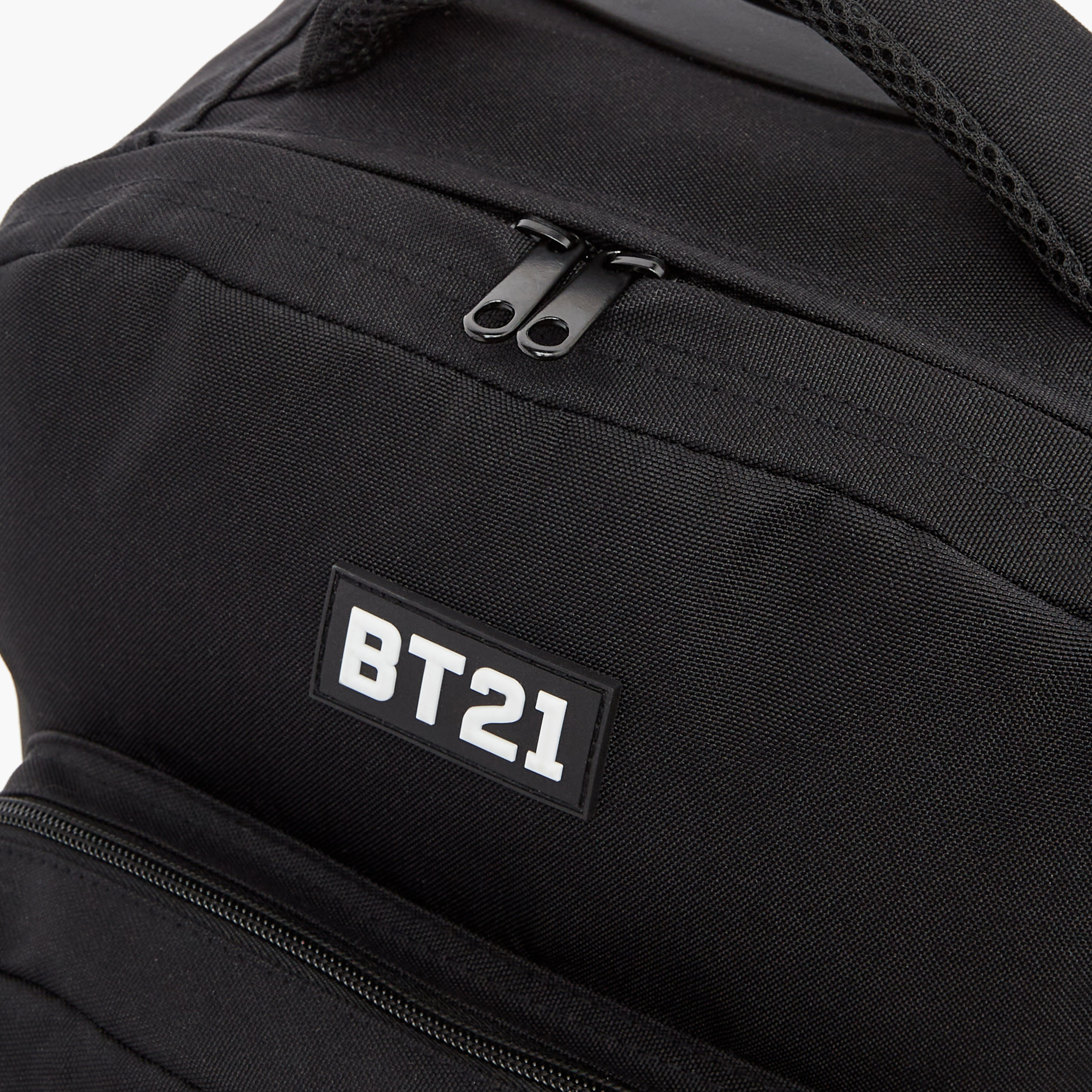 BT21 Printed Trolley Backpack with Retractable Handle - 18 inches-school-bagsandbackpacks-trolleybags-image-8