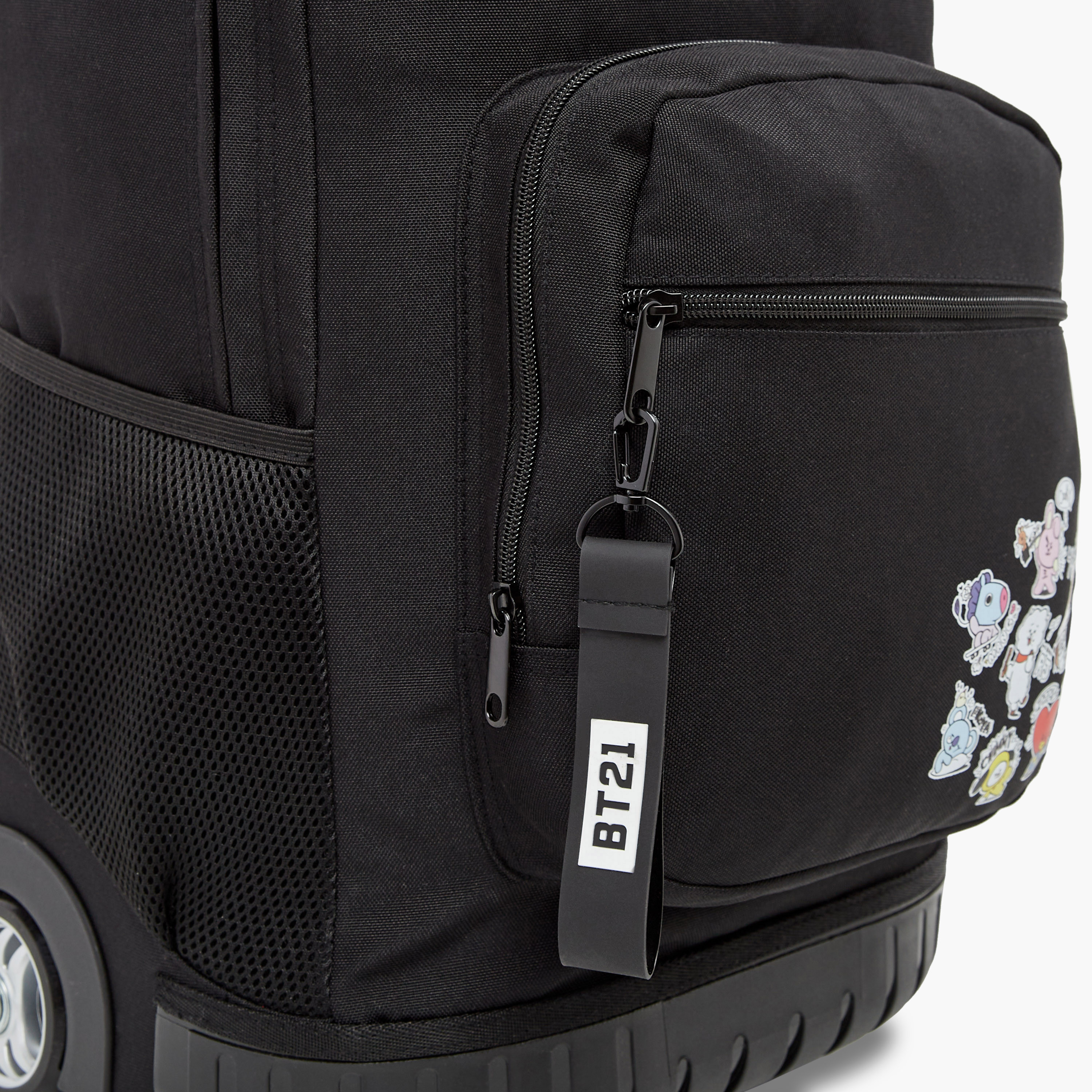 BT21 Printed Trolley Backpack with Retractable Handle - 18 inches-school-bagsandbackpacks-trolleybags-image-9