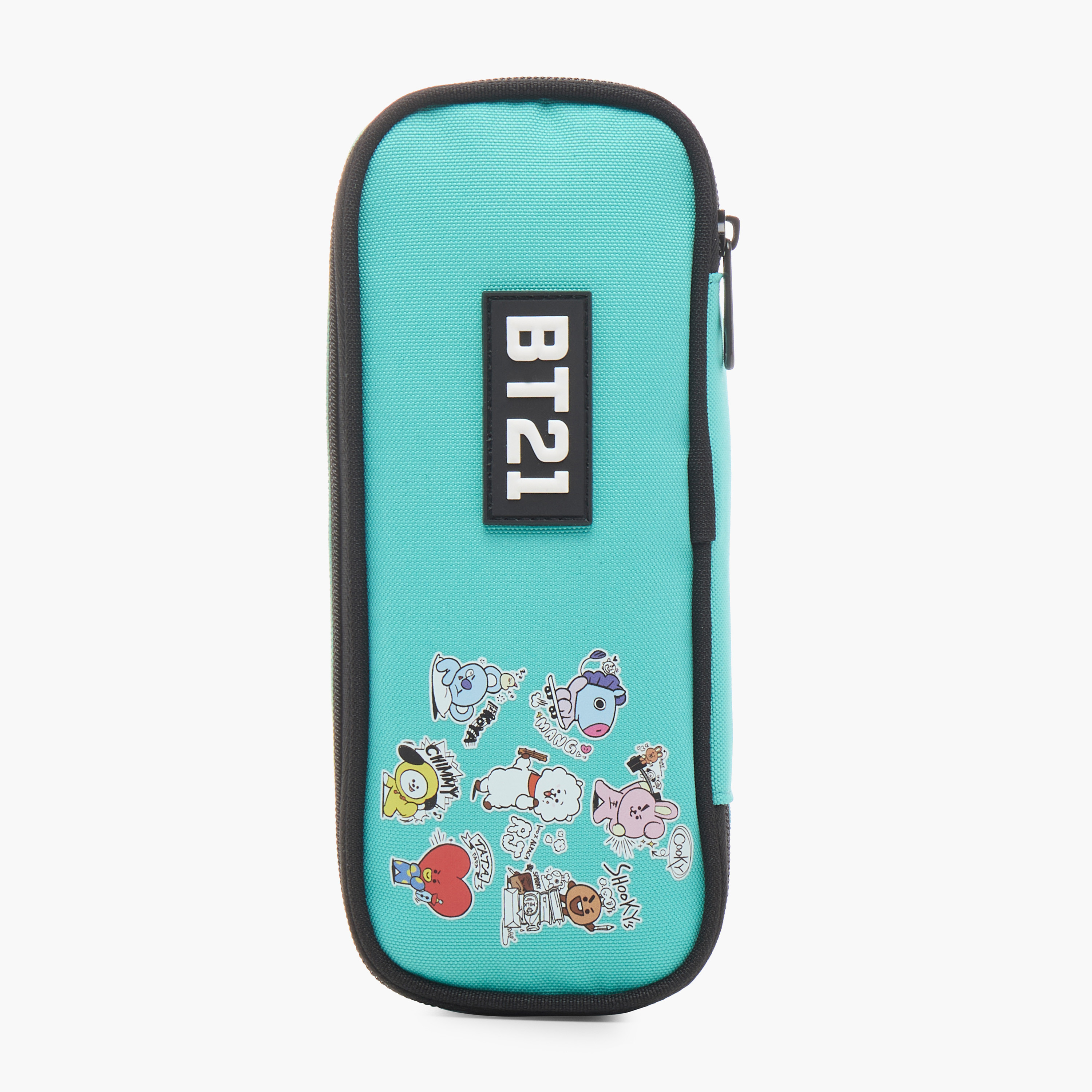 مقلمة بسحّاب إغلاق وزخارف شعار بي تي 21-school-stationery-pencilcases-image-5