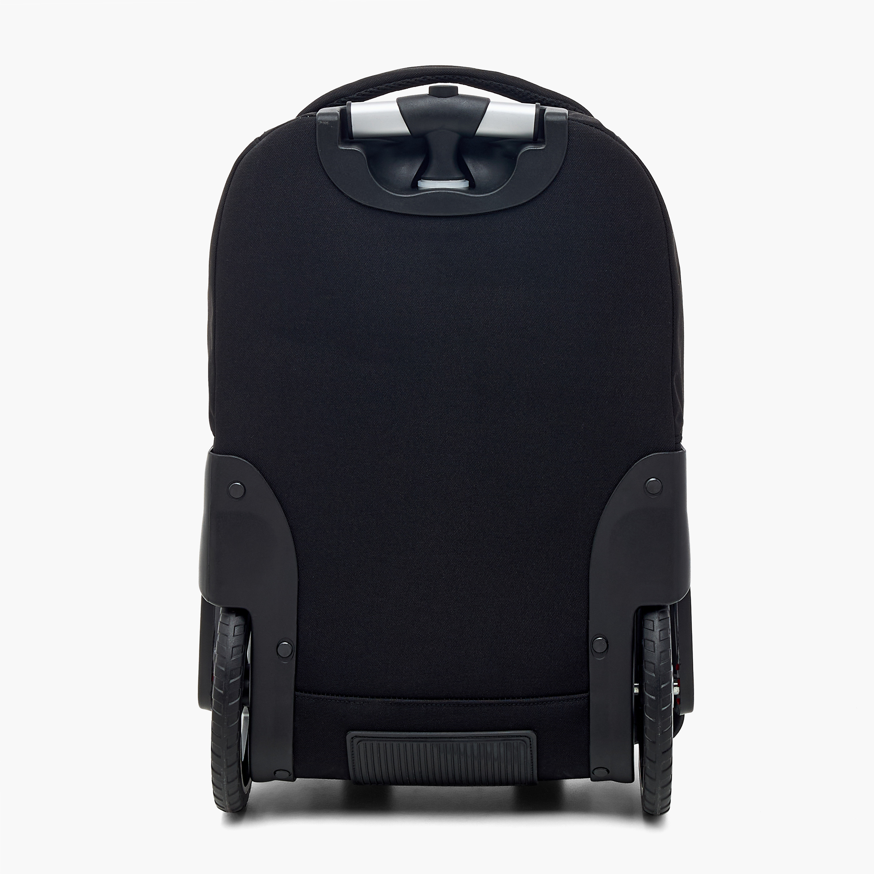Ferrari Panelled Trolley Bag with Retractable Handle and Zip Closure - 16 inches-school-bagsandbackpacks-trolleybags-image-5