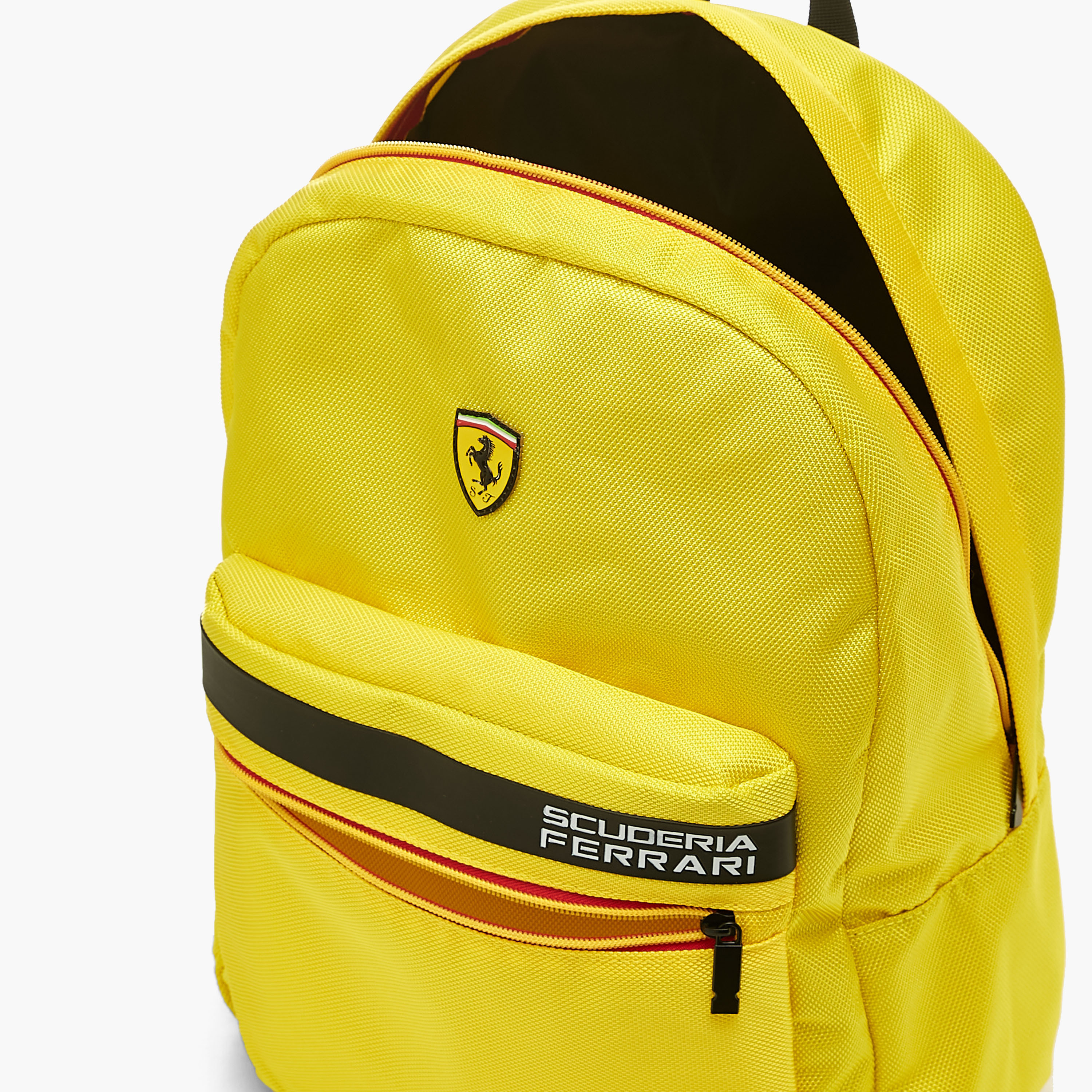 شنطة ظهر مبطّنة بسحّاب إغلاق وحمّالات قابلة للتعديل وزخارف شعار من فيراري - 18 بوصة-school-bagsandbackpacks-backpacks-image-2