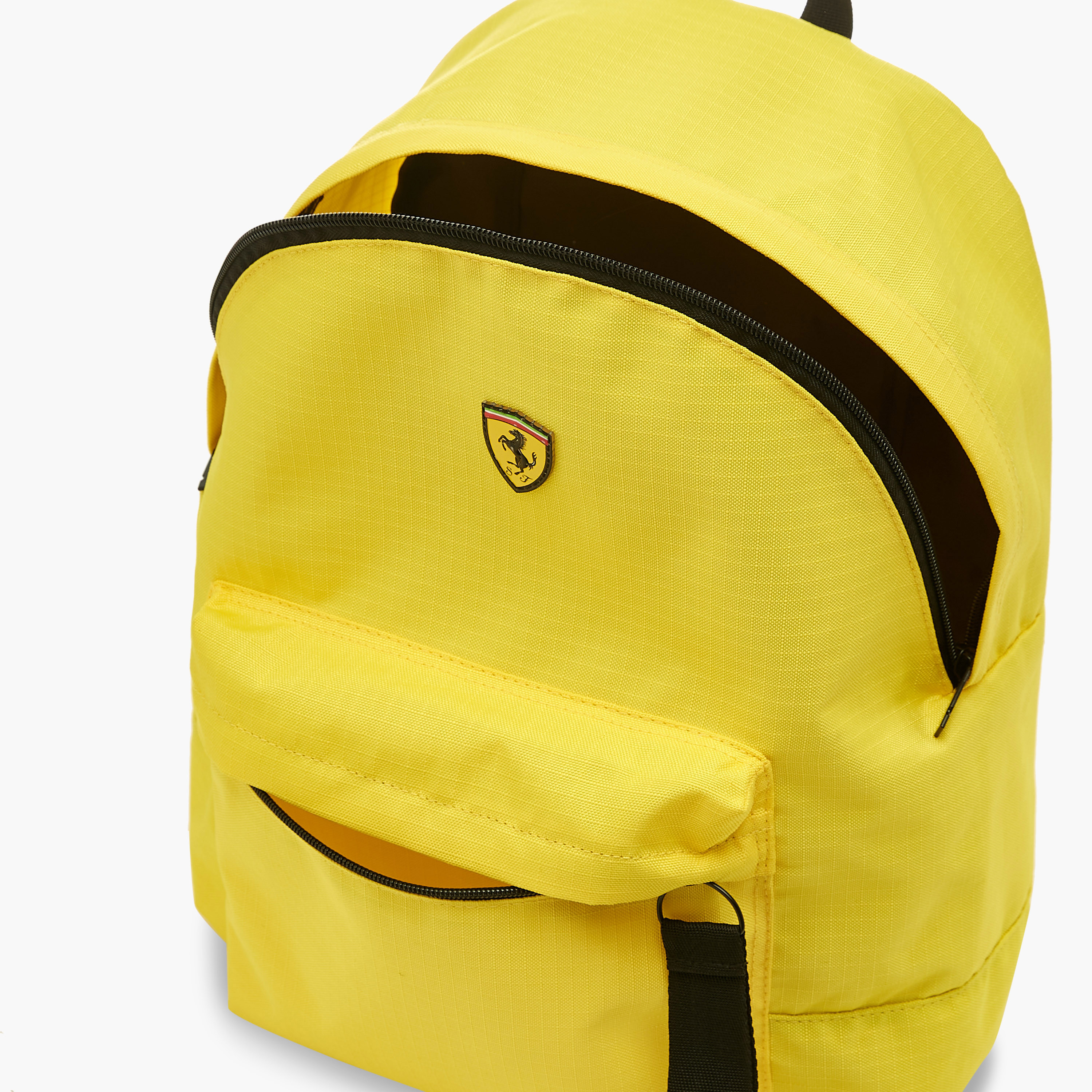 Ferrari Logo Applique Backpack with Adjustable Shoulder Straps and Zip Closure - 16 inches-school-bagsandbackpacks-backpacks-image-8