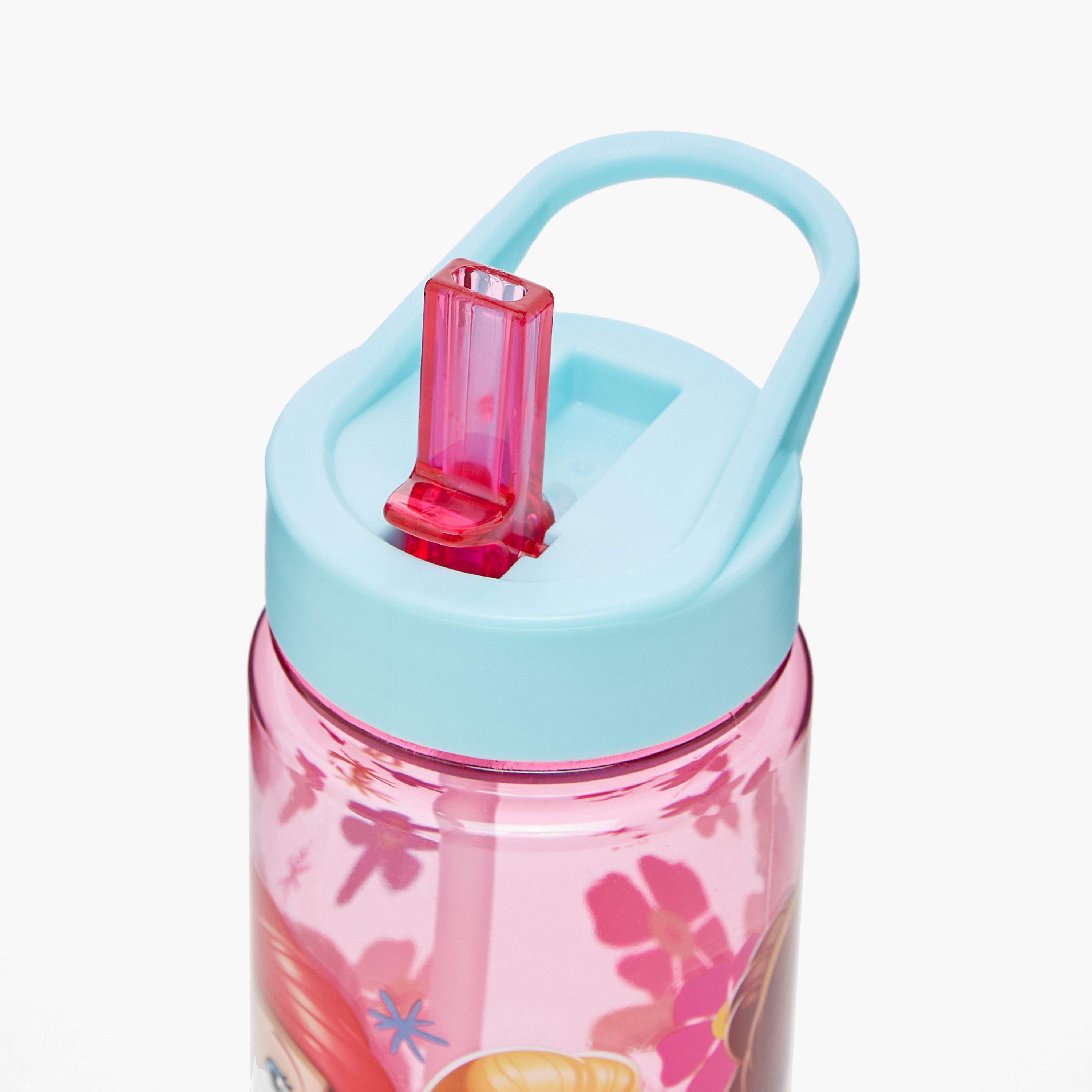 قارورة مياه بقشّة ومقبض وطبعات برنسيس من ديزني - 650 مل-school-waterbottles-image-5