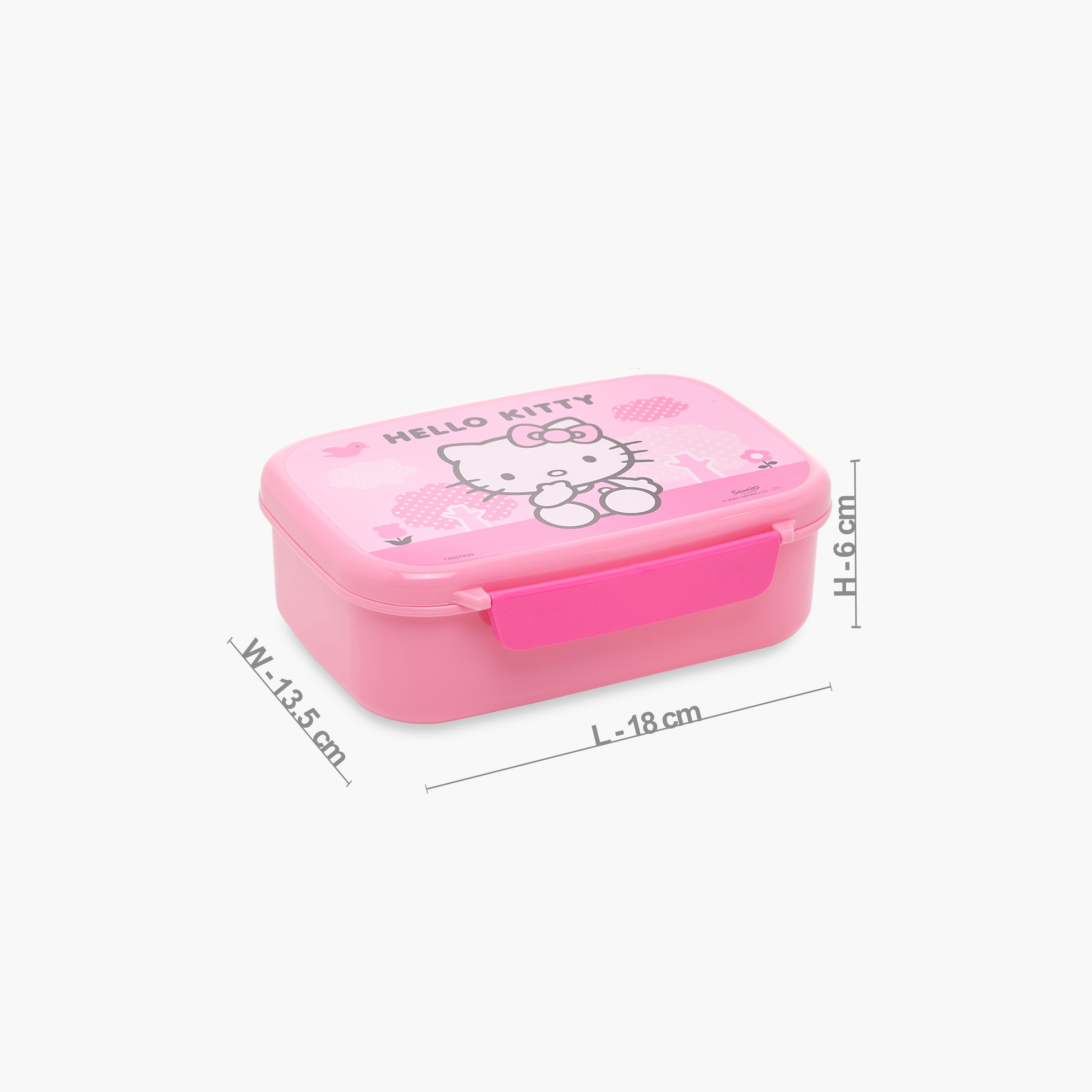 Sanrio Hello Kitty Print Lunch Box with Clip Lock Lid-school-lunchessentials-lunchboxes-image-2
