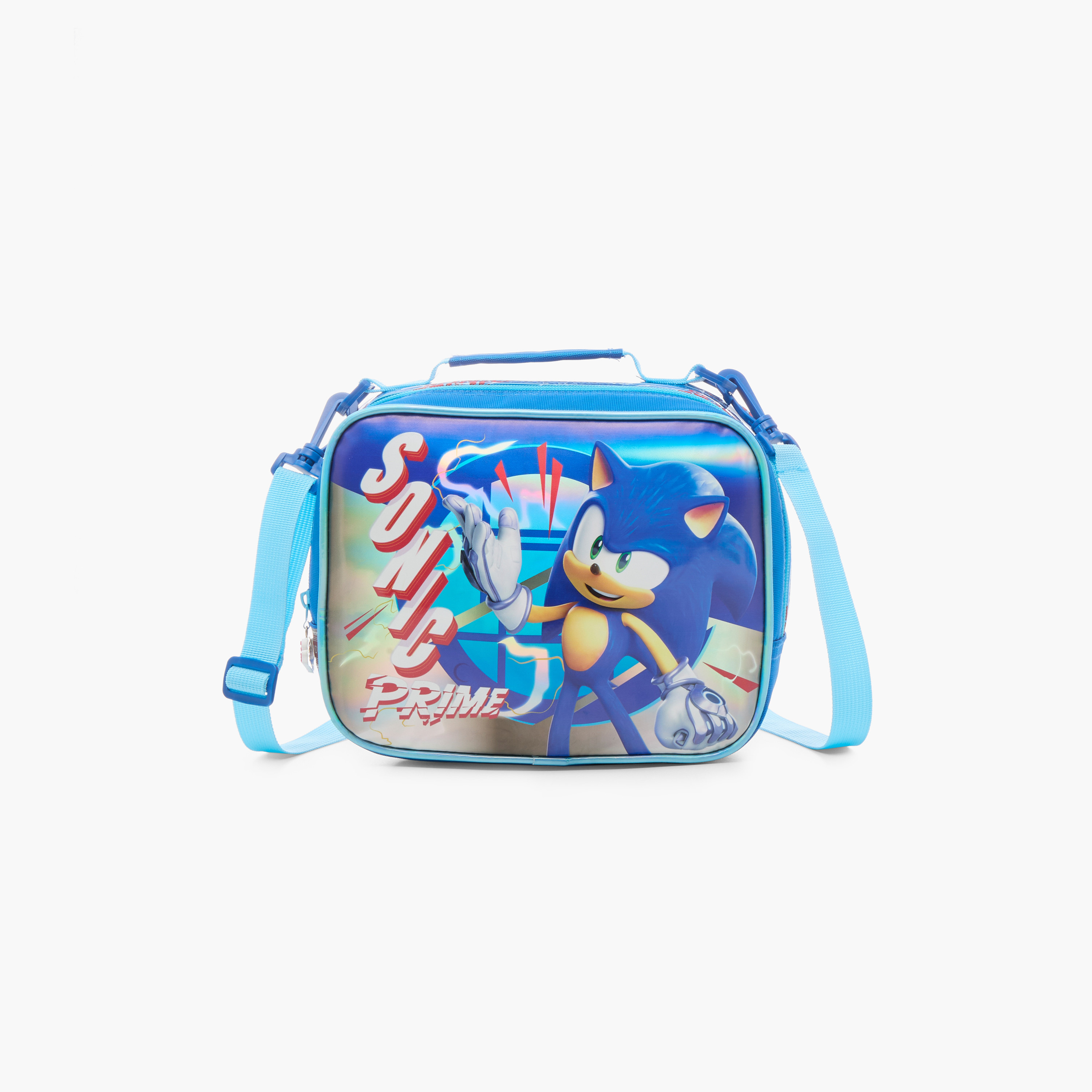 شنطة غداء بحزام قابل للتعديل وسحاب إغلاق وطبعات سونيك ذا هيدجهوج من سيجا-school-lunchessentials-lunchbags-image-1