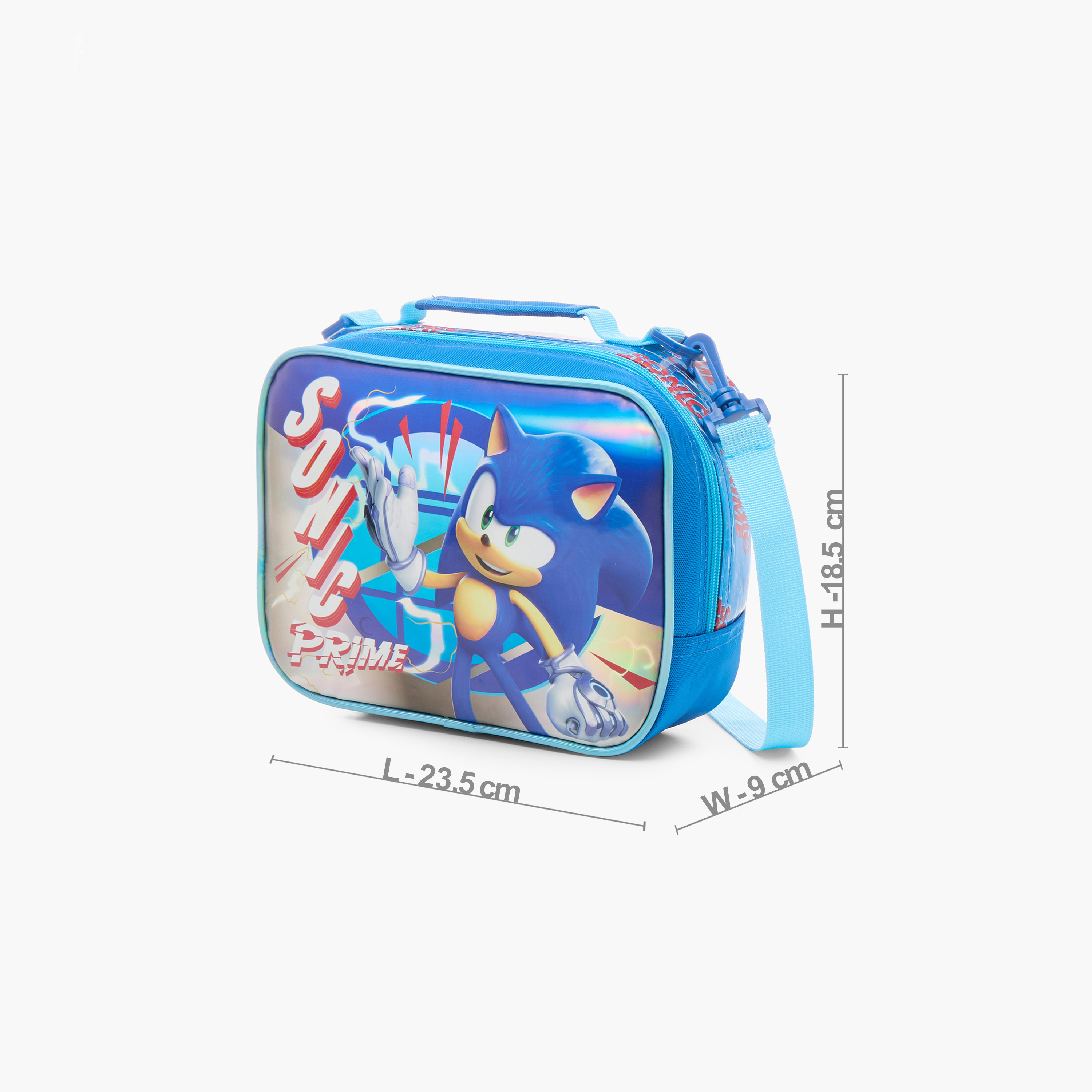 شنطة غداء بحزام قابل للتعديل وسحاب إغلاق وطبعات سونيك ذا هيدجهوج من سيجا-school-lunchessentials-lunchbags-image-2